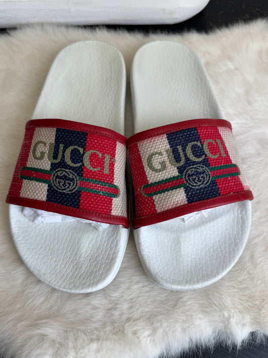 GUCCI Women's Sylvie Logo Slide 'Baiadera' 37EU