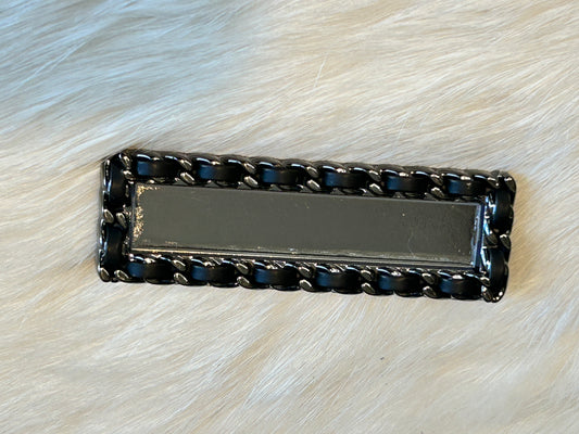 Chanel Uniform Name Tag Brooch