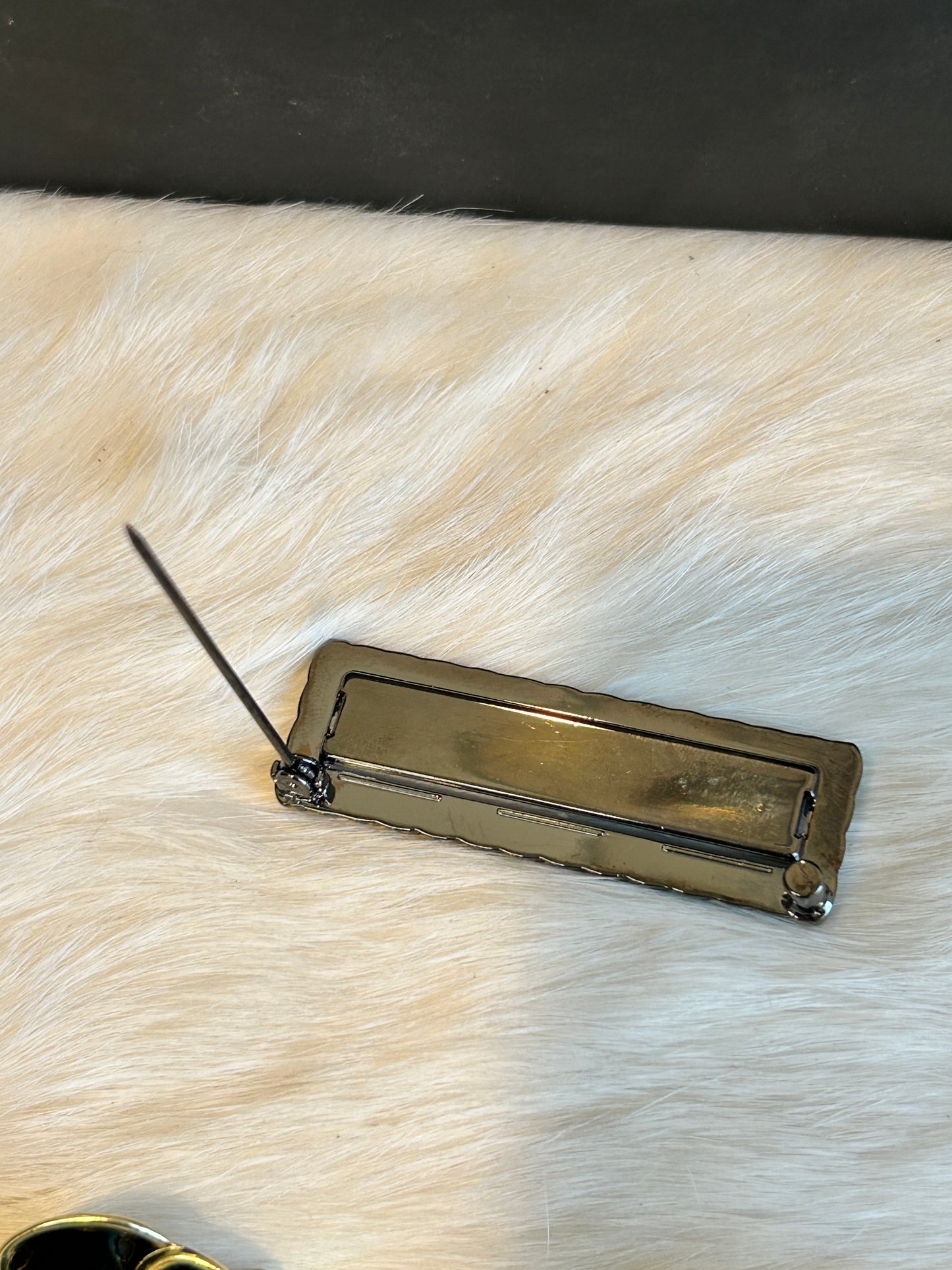 Chanel Uniform Name Tag Brooch