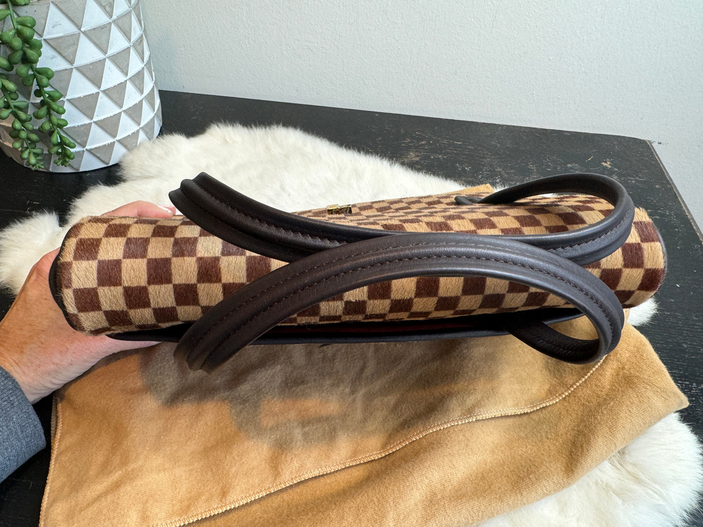 Louis Vuitton Limited Edition Sauvage Lionne Damier Ebene