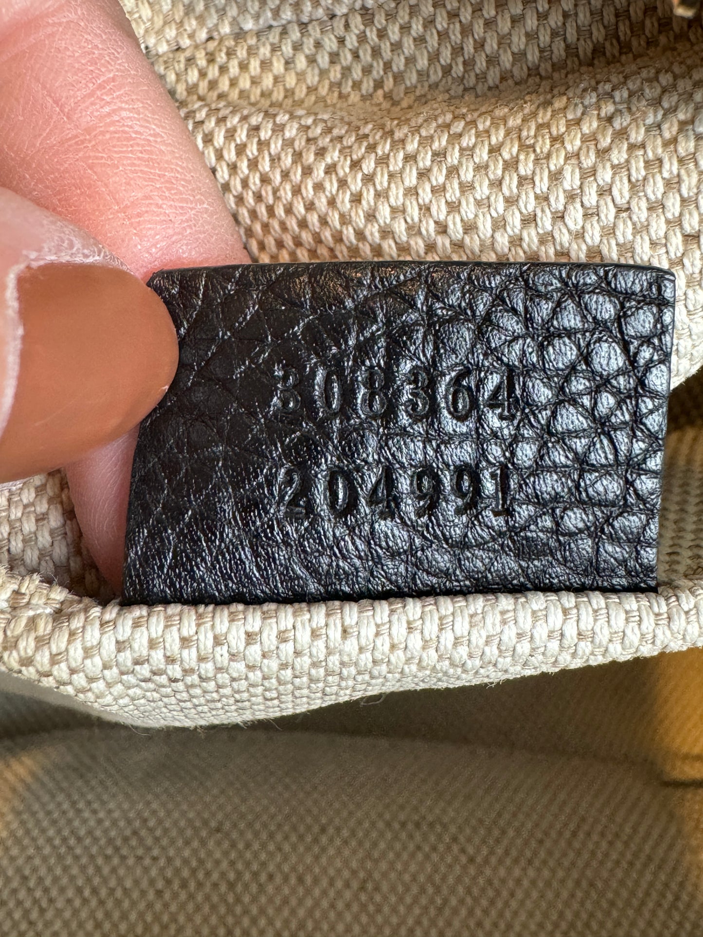 GUCCI Soho Disco Black Pebbled Camera Bag