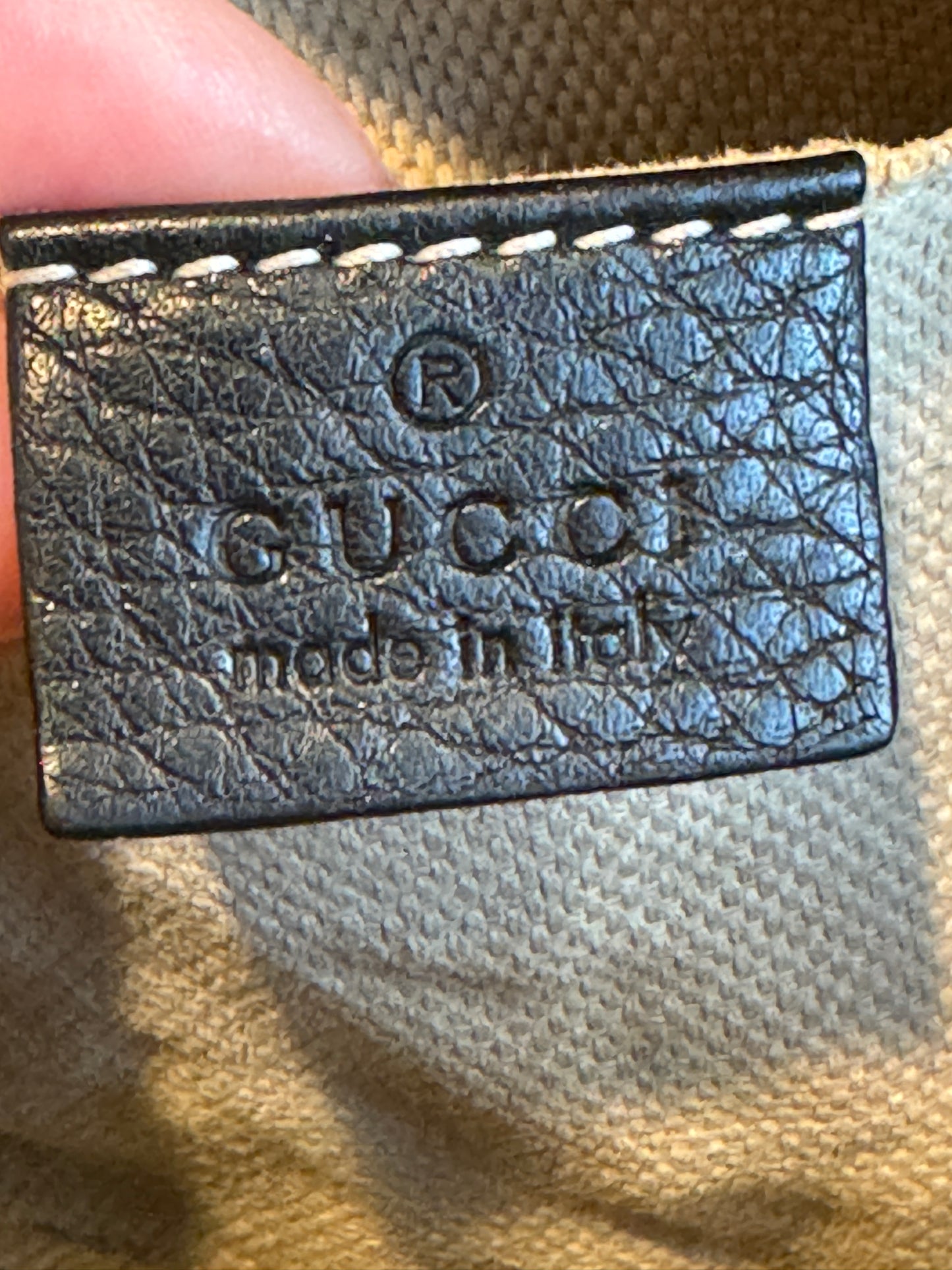 GUCCI Soho Disco Black Pebbled Camera Bag