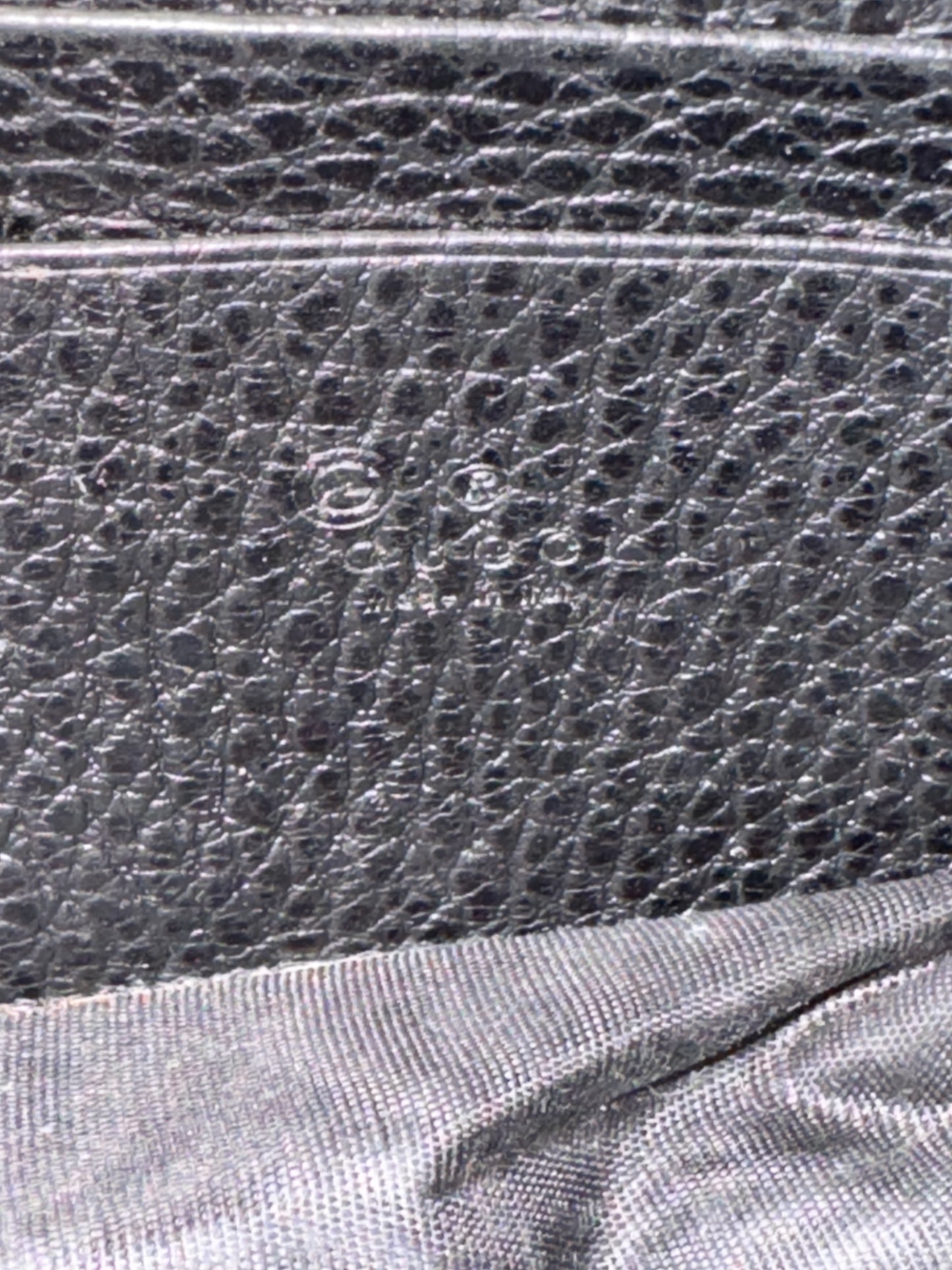 GUCCI Interlocking G Leather WOC Black