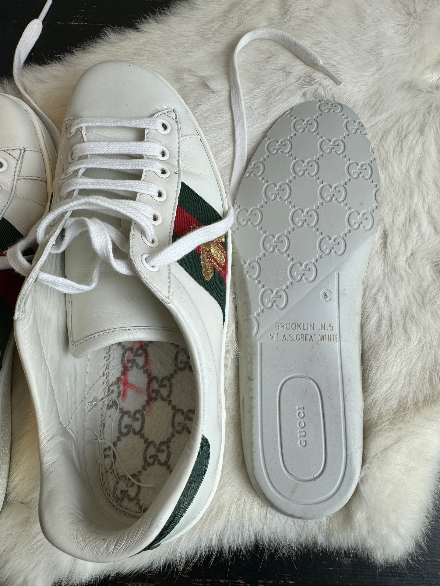 Gucci Ace Bees Sneakers Size 5EU (38EU)