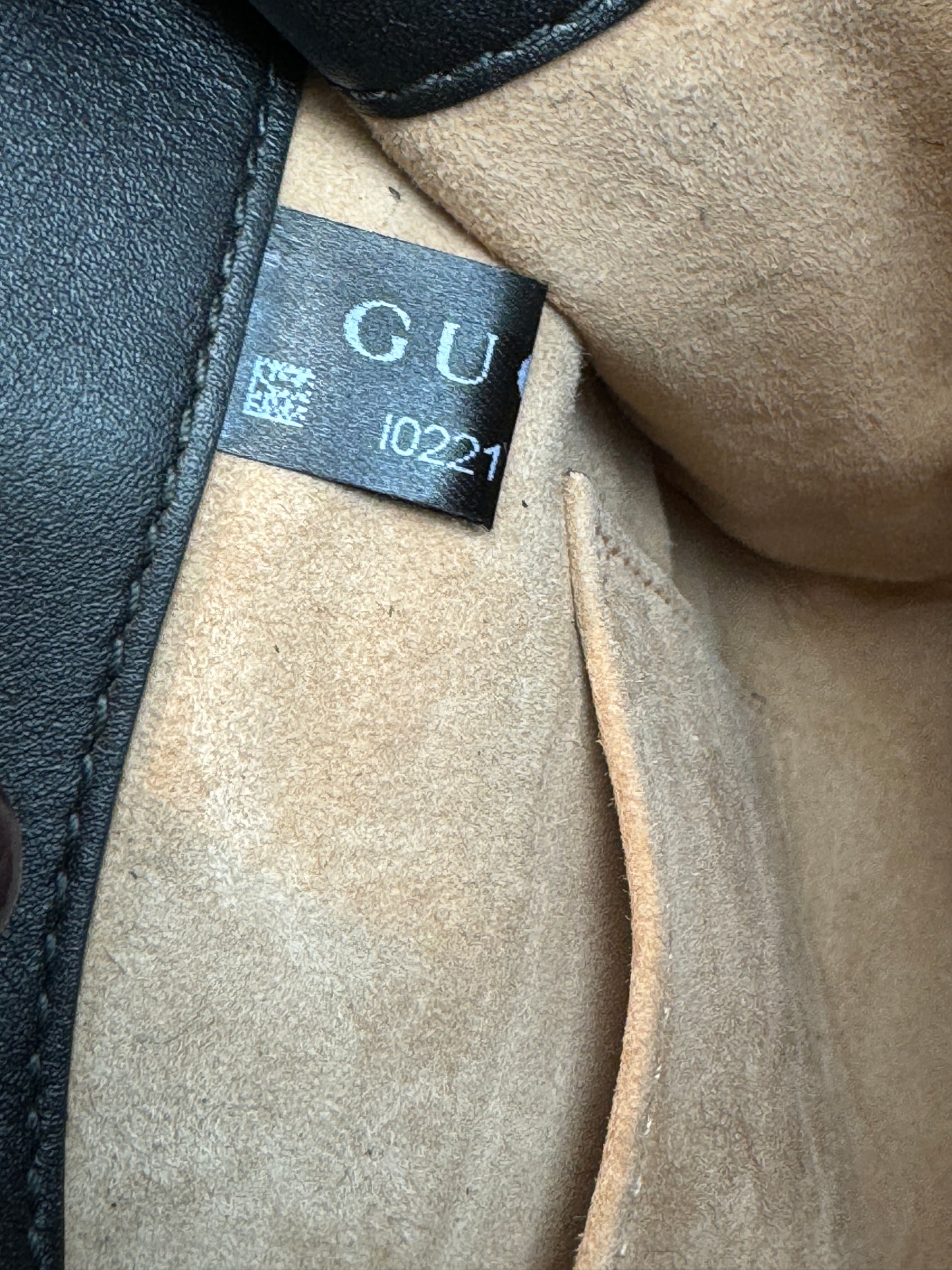 Gucci Calf Hair Bamboo Leopard Print Mini Nymphaea Bag