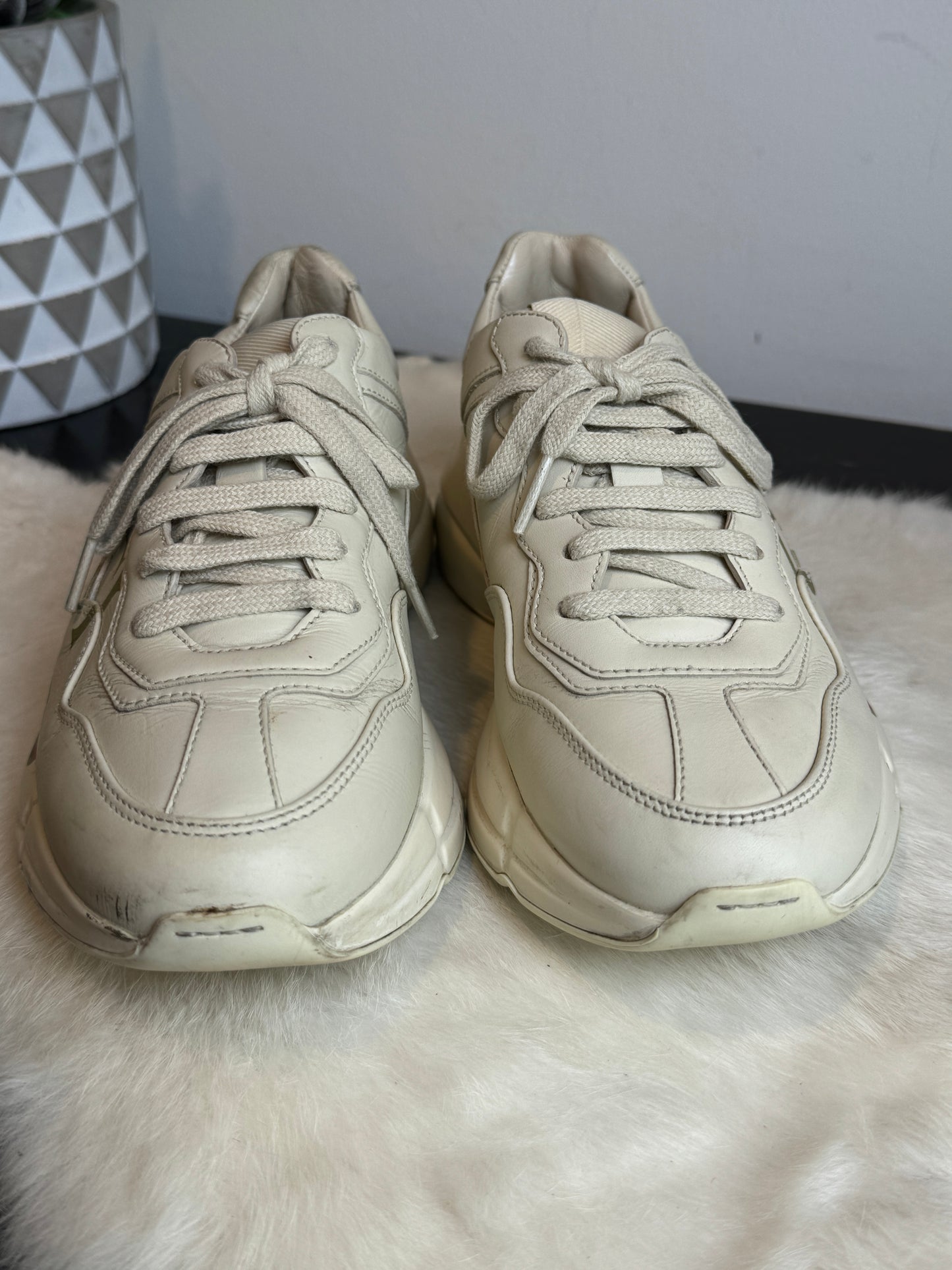 Gucci Rhyton Logo Ivory Women's Sneakers 36EU