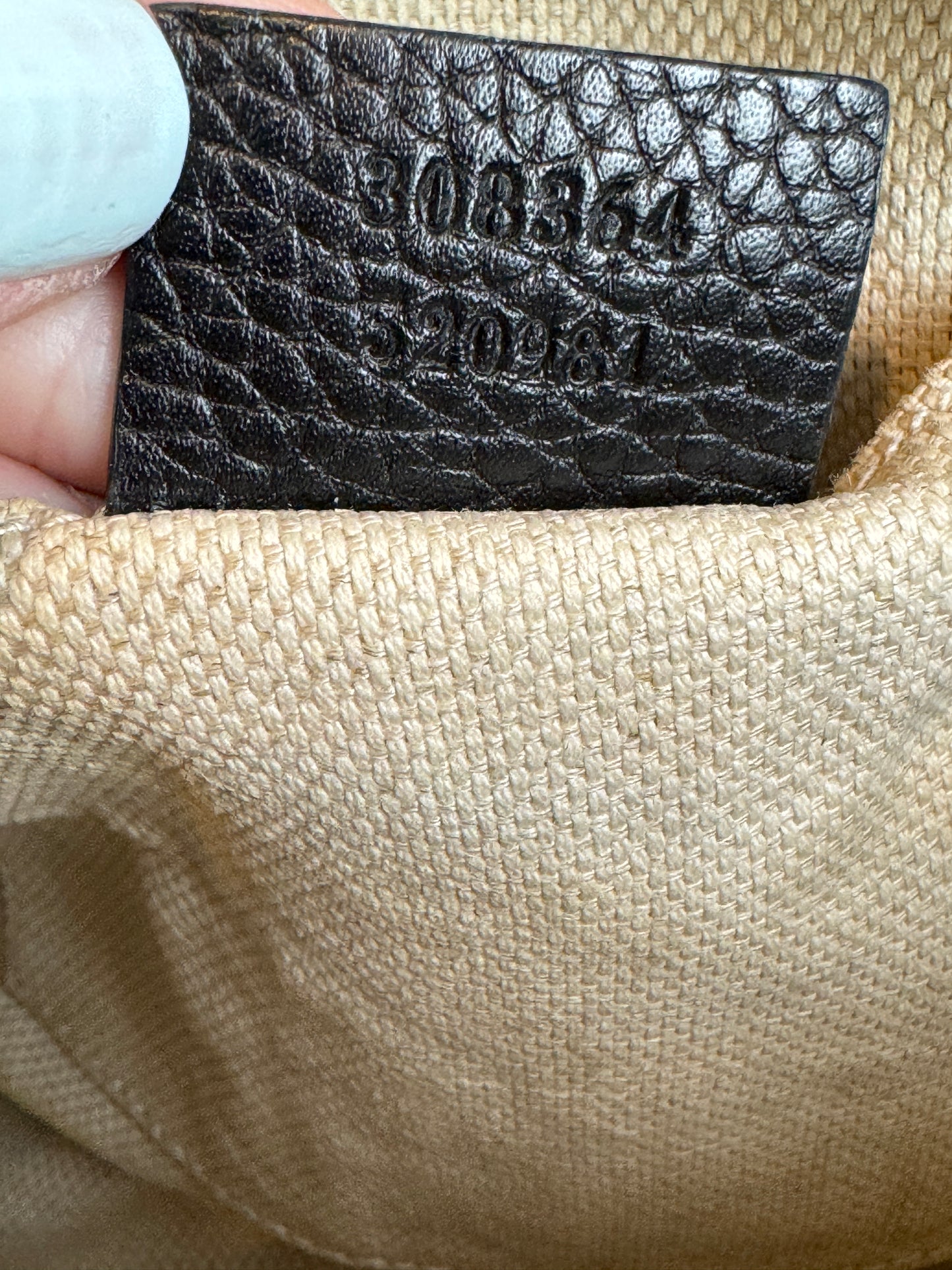 GUCCI Soho Disco Black Pebbled Camera Bag