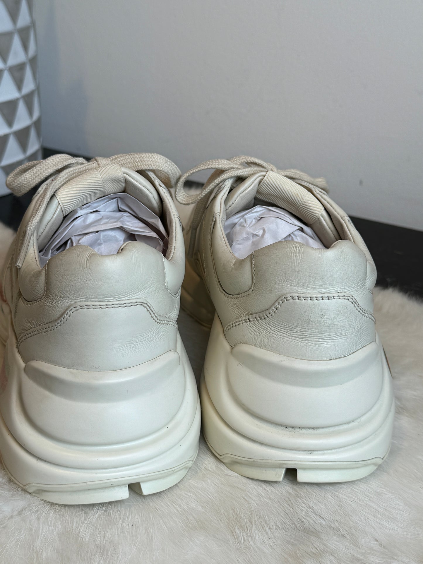 Gucci Rhyton Logo Ivory Women's Sneakers 37.5EU