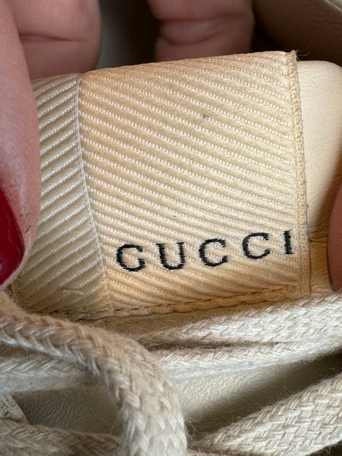 Gucci Rhyton Logo Ivory Women's Sneakers 37.5EU