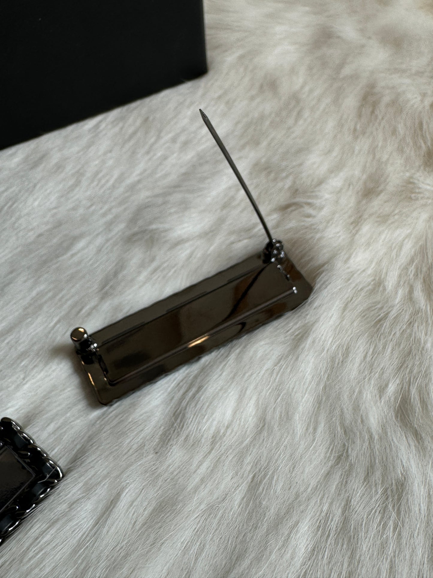 Chanel Uniform Name Tag Brooch