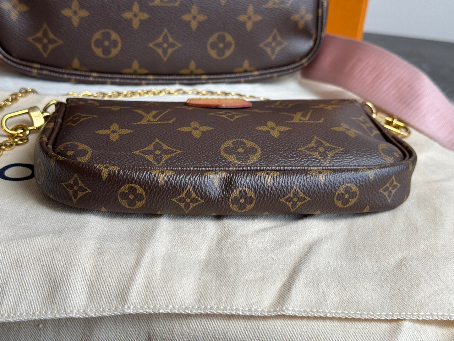 Louis Vuitton Multi Pochette Accessories Monogram Pink
