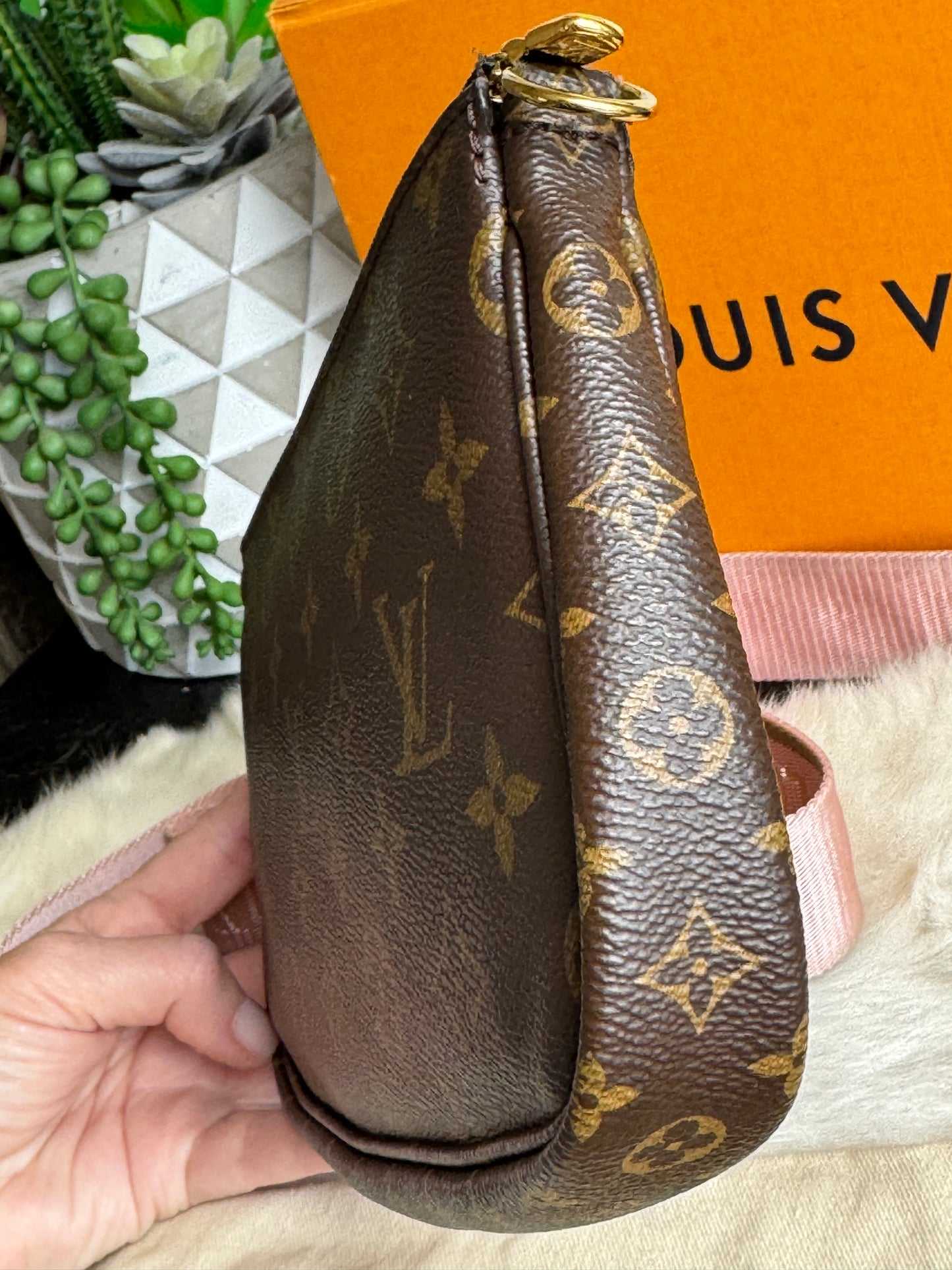 Louis Vuitton Multi Pochette Accessories Monogram Pink