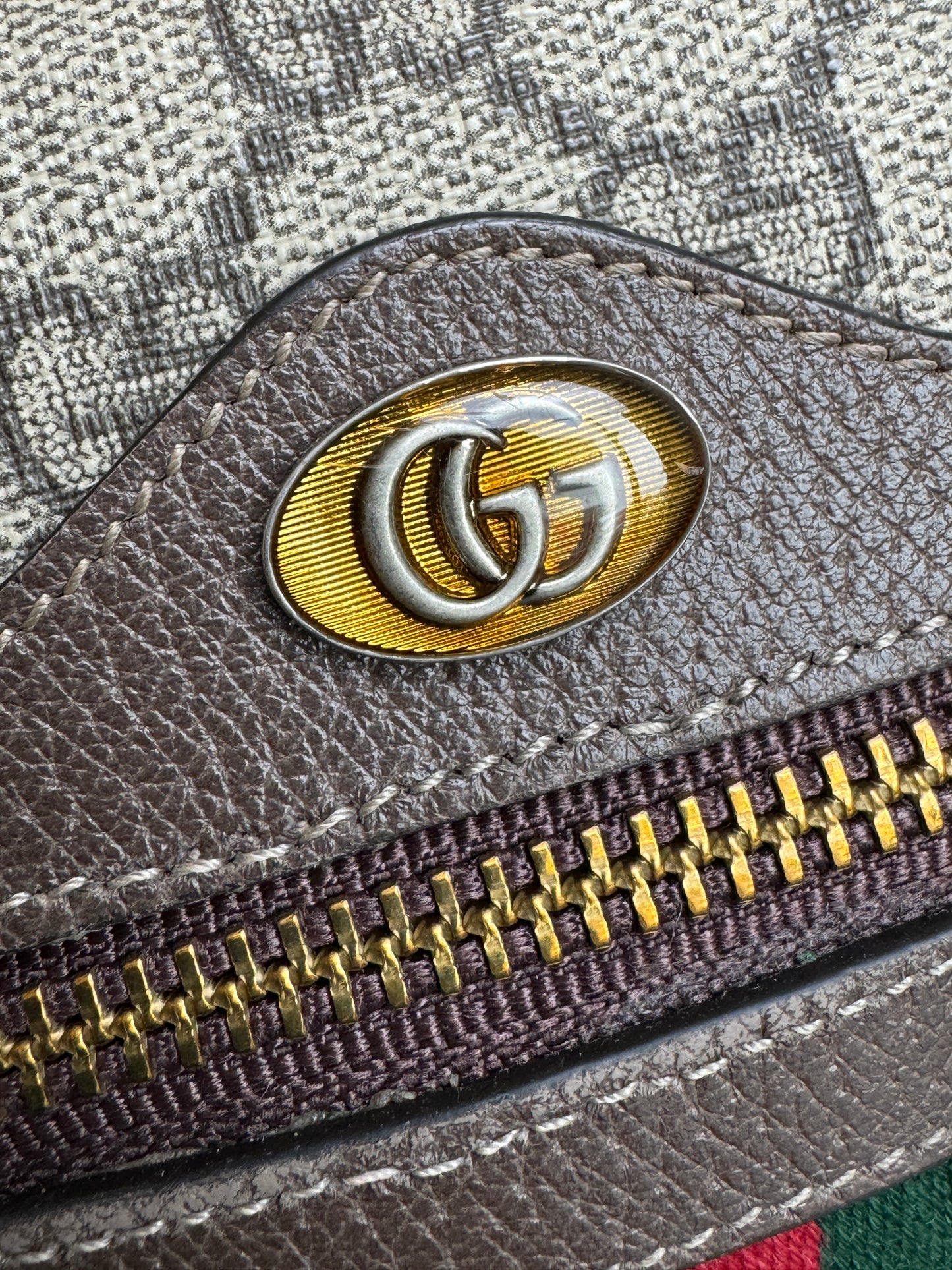 GUCCI Mini Ophidia Supreme Canvas Web Belt Bag