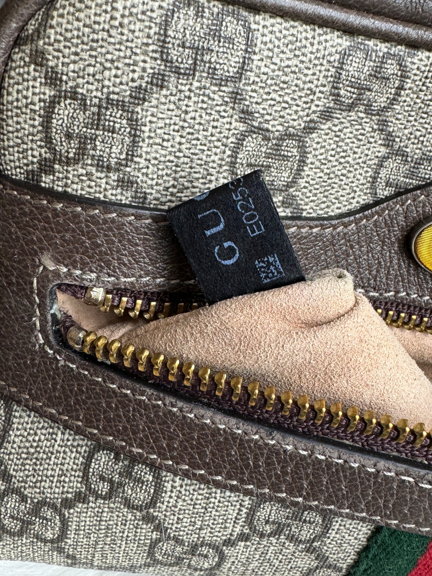 GUCCI Mini Ophidia Supreme Canvas Web Belt Bag