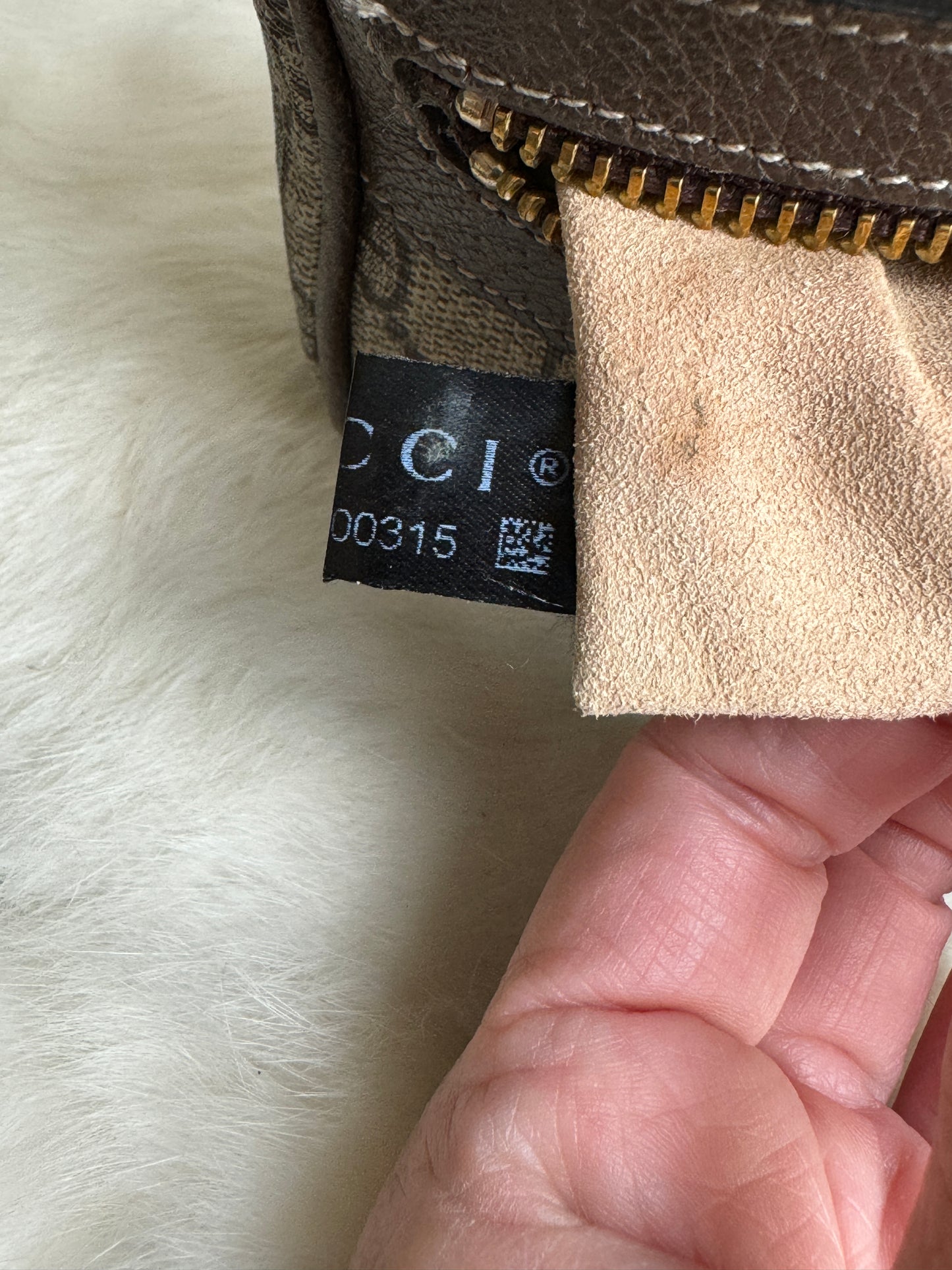 GUCCI Mini Ophidia Supreme Canvas Web Belt Bag