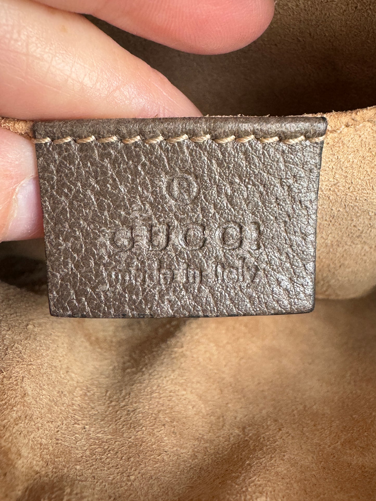 GUCCI Mini Ophidia Supreme Canvas Web Belt Bag