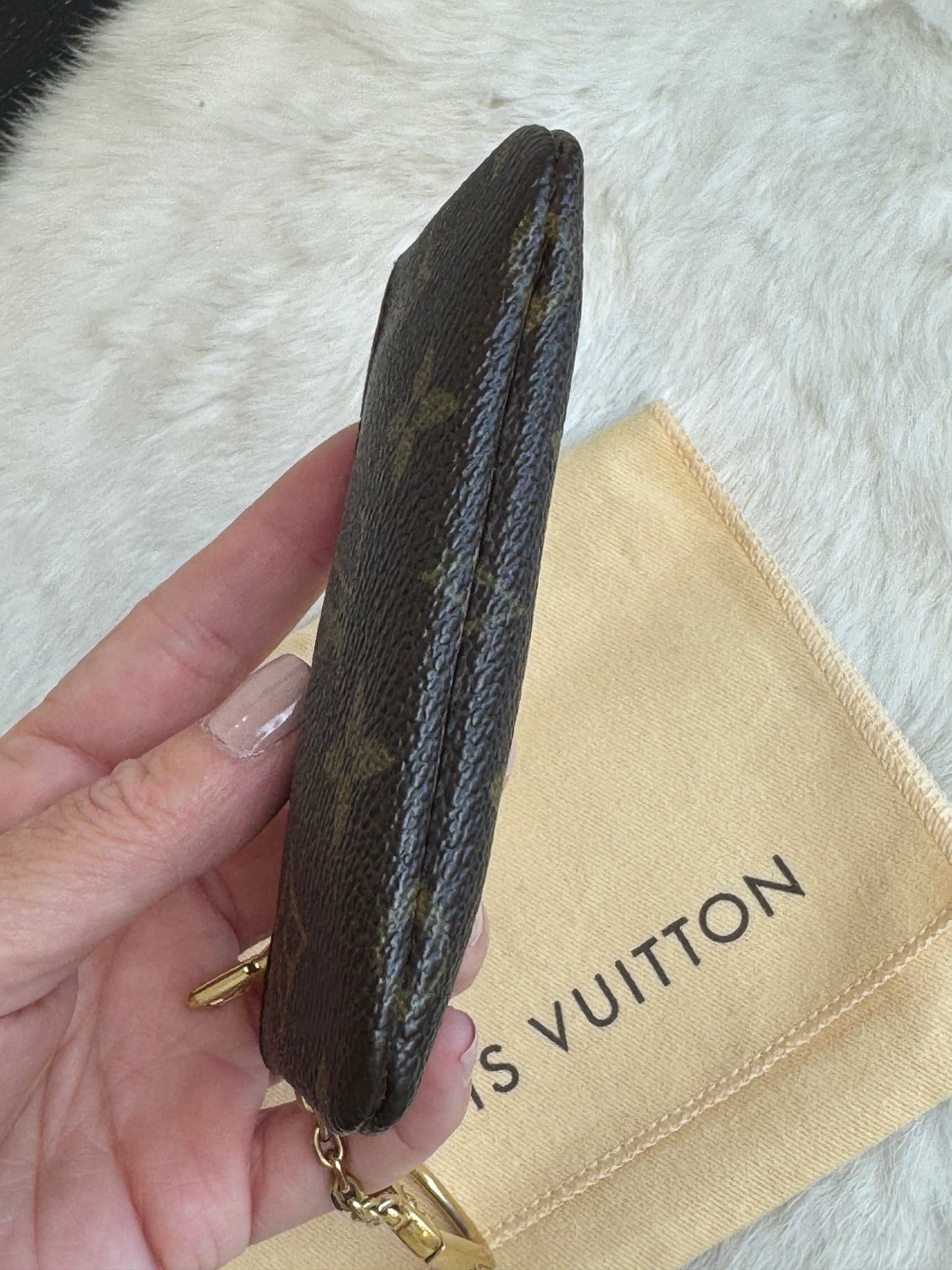Louis Vuitton Monogram Pochette Key Cles Coin Purse