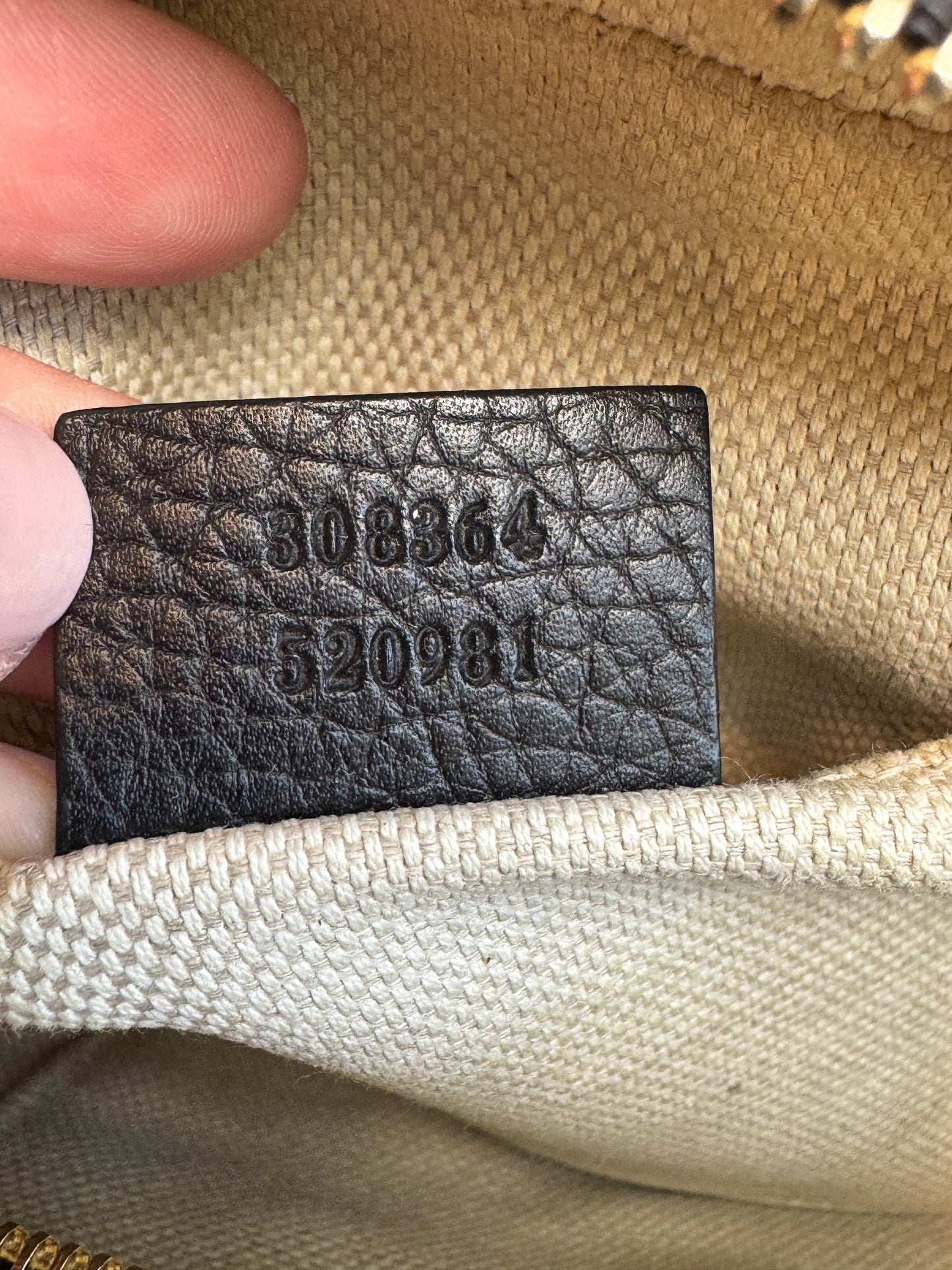 GUCCI Soho Disco Black Pebbled Camera Bum Bag