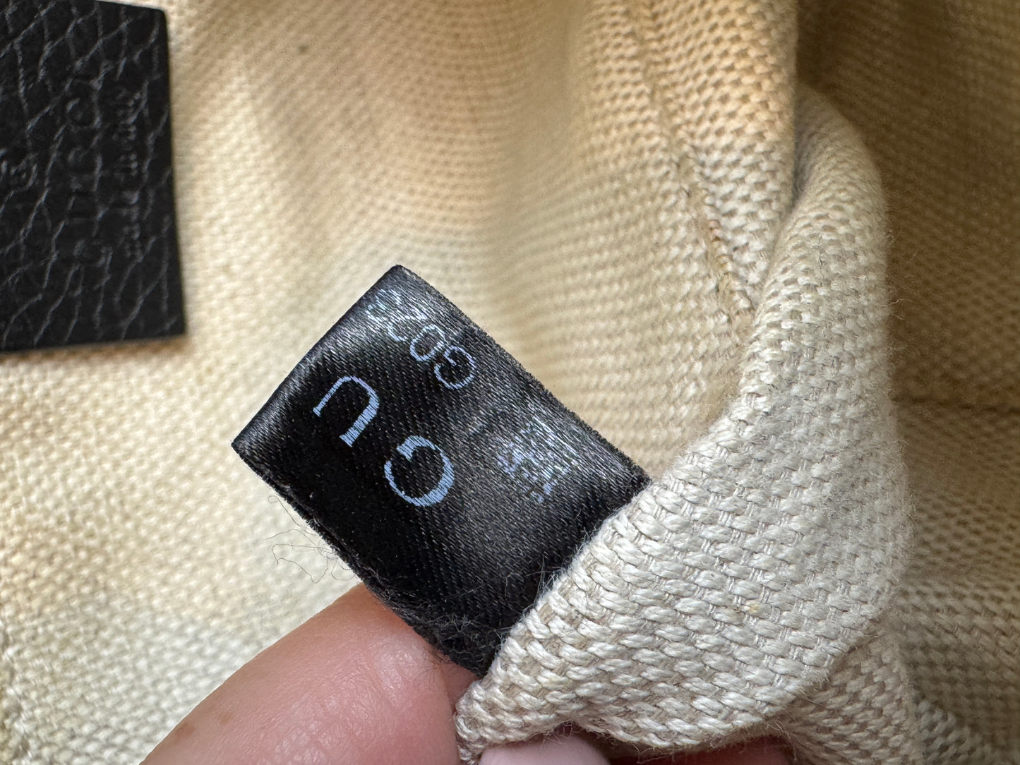 GUCCI Soho Disco Black Pebbled Camera Bum Bag