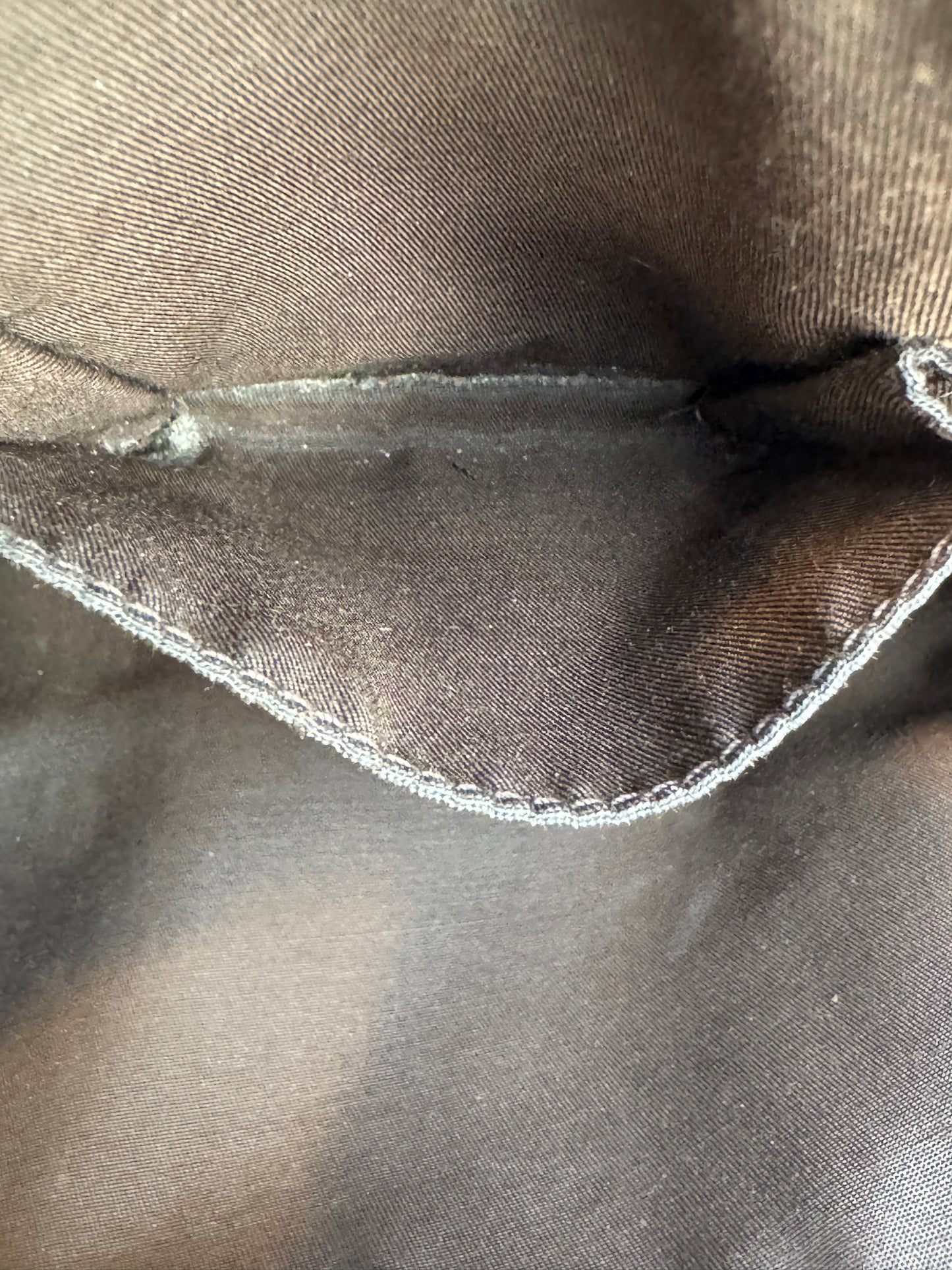 GUCCI GG Monogram Canvas Messenger Bag Dark Brown