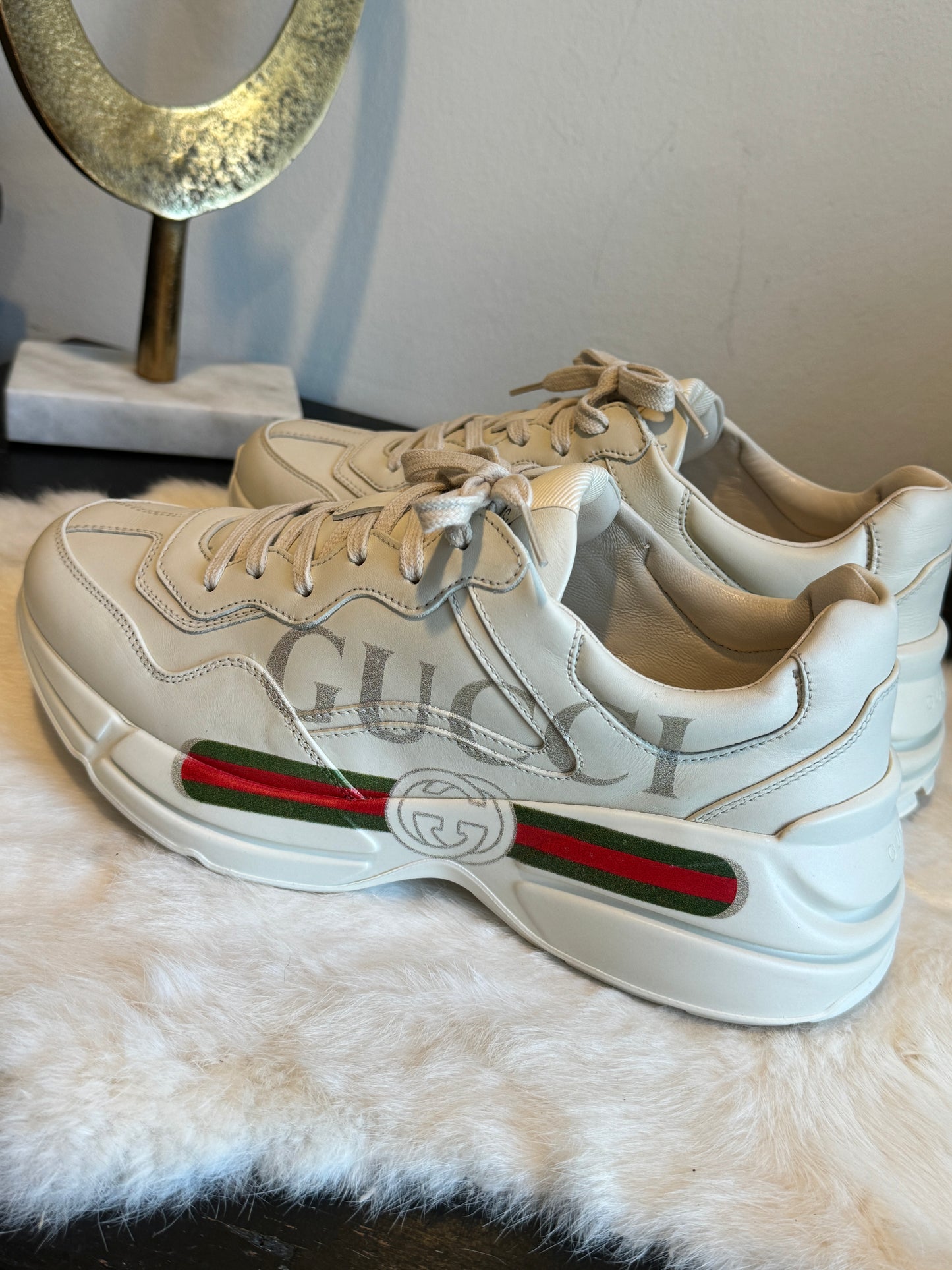 Gucci Rhyton Logo Ivory Sneakers 7EU (40EU)