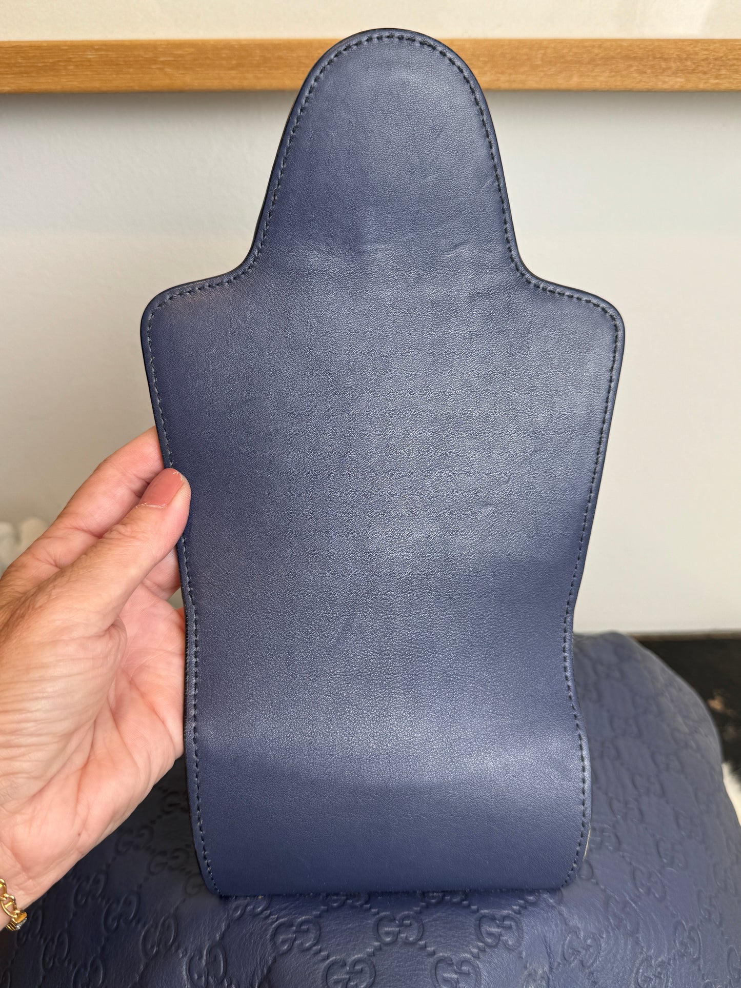 GUCCI Blue Medium Guccissima Emily Hobo Bag