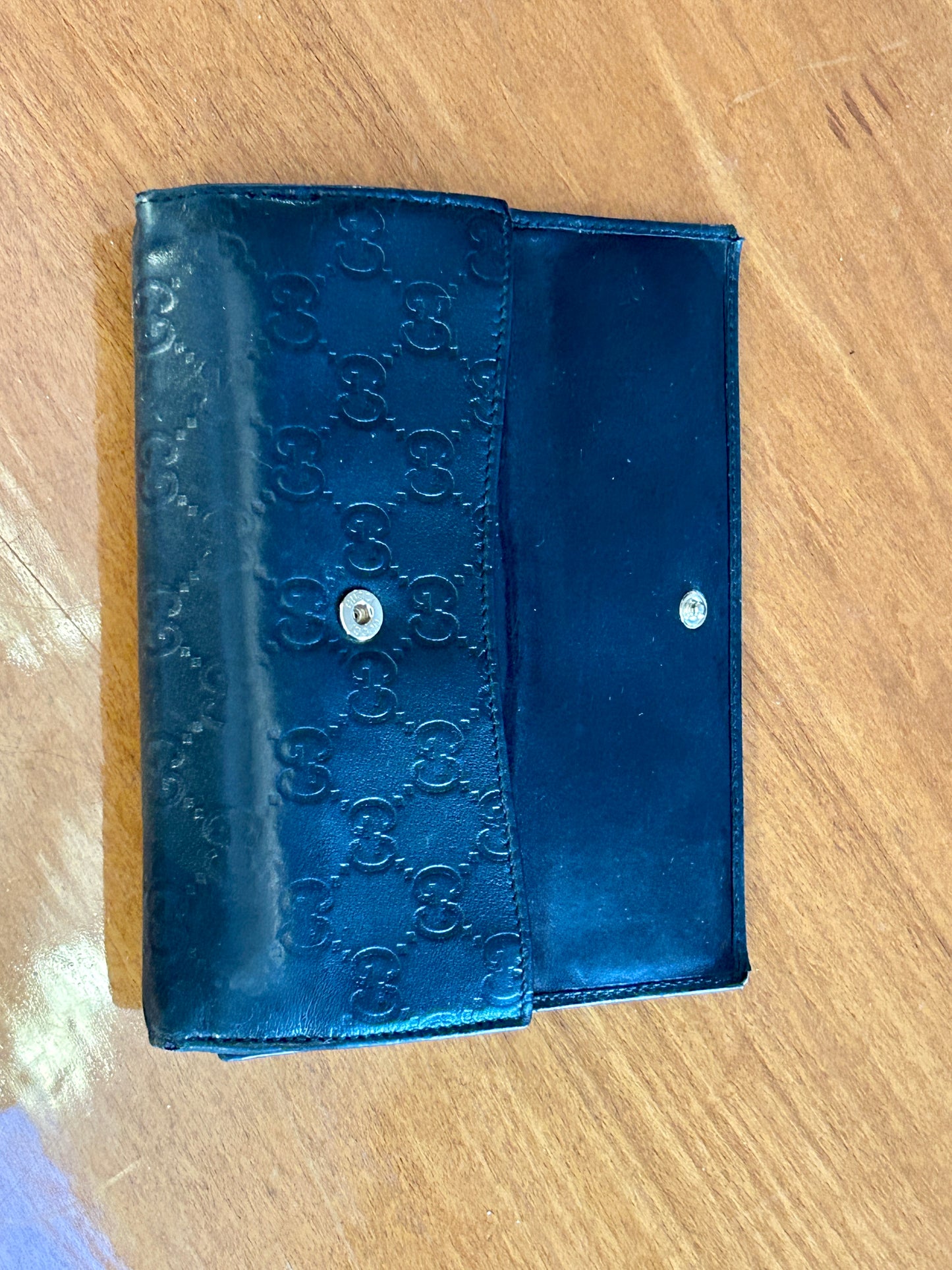 Available NOW! GUCCI Guccissima GG Continental Leather Wallet