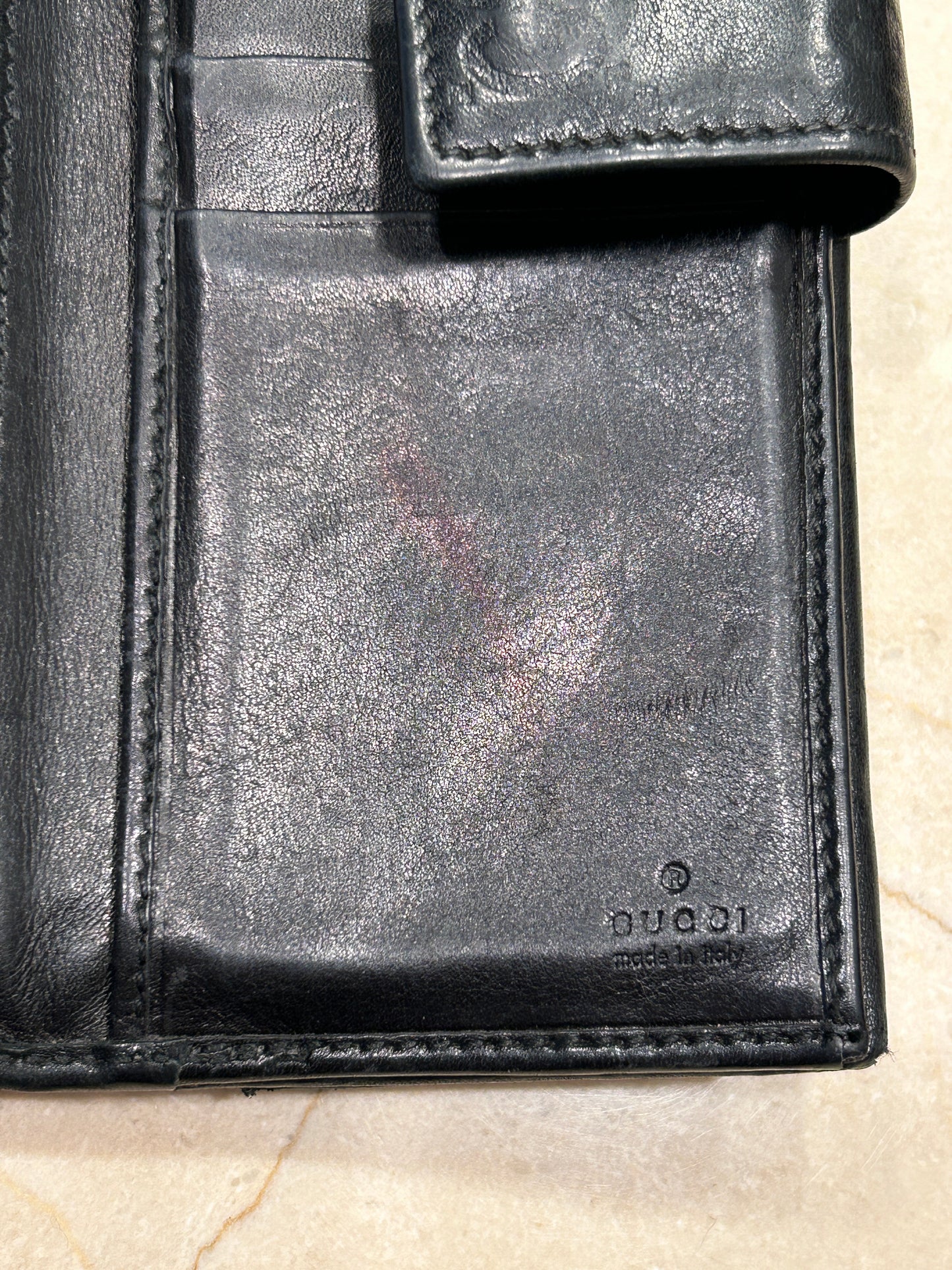 Available NOW! GUCCI Guccissima GG Continental Leather Wallet