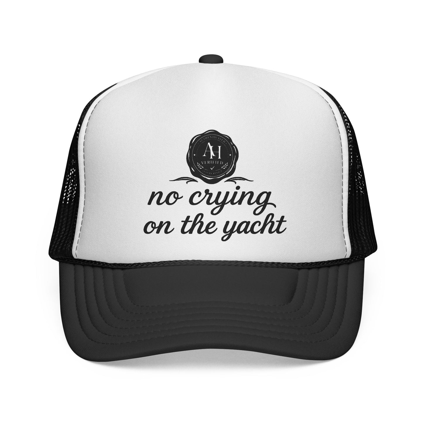 “No Crying on the Yacht” Trucker Hat
