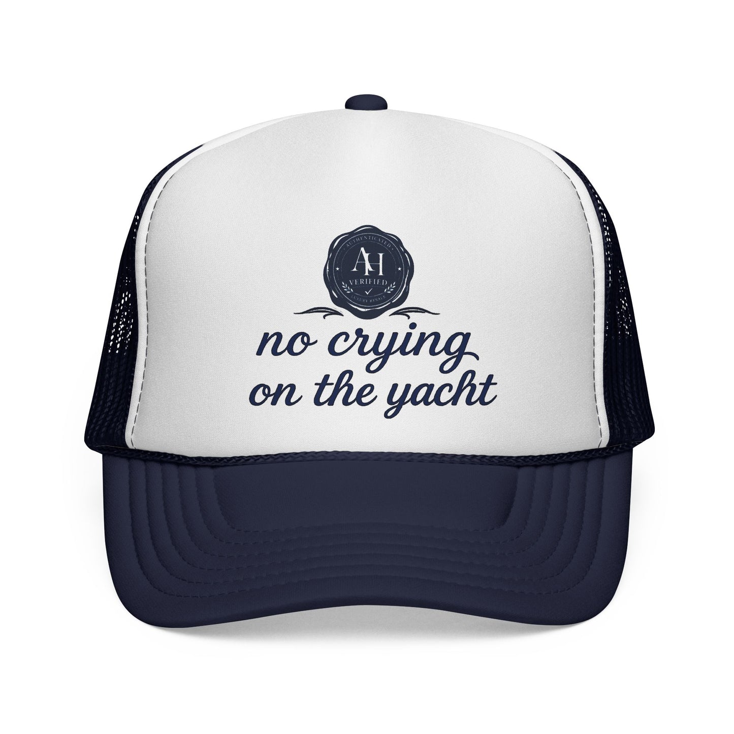 “No Crying on the Yacht” Trucker Hat