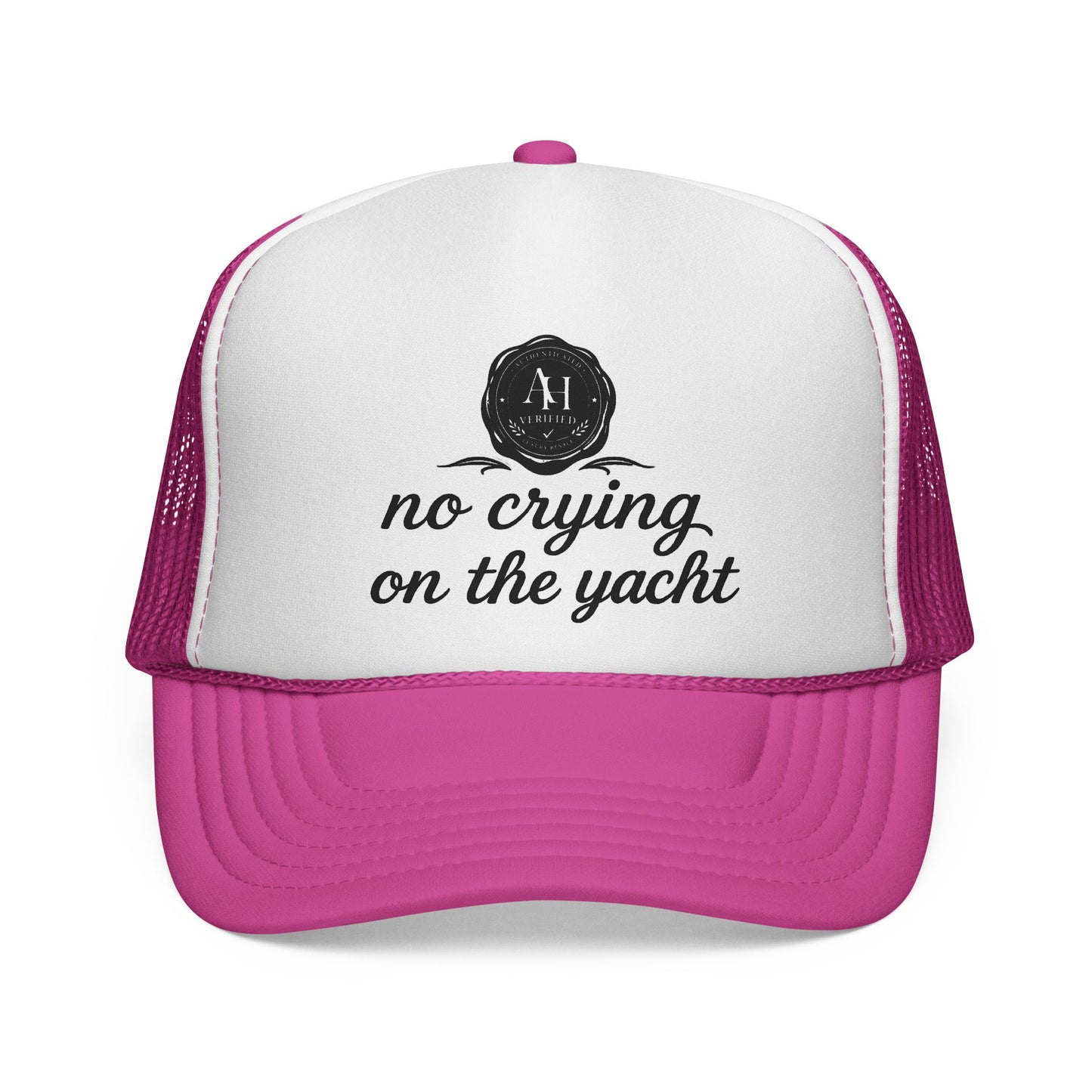 “No Crying on the Yacht” Trucker Hat