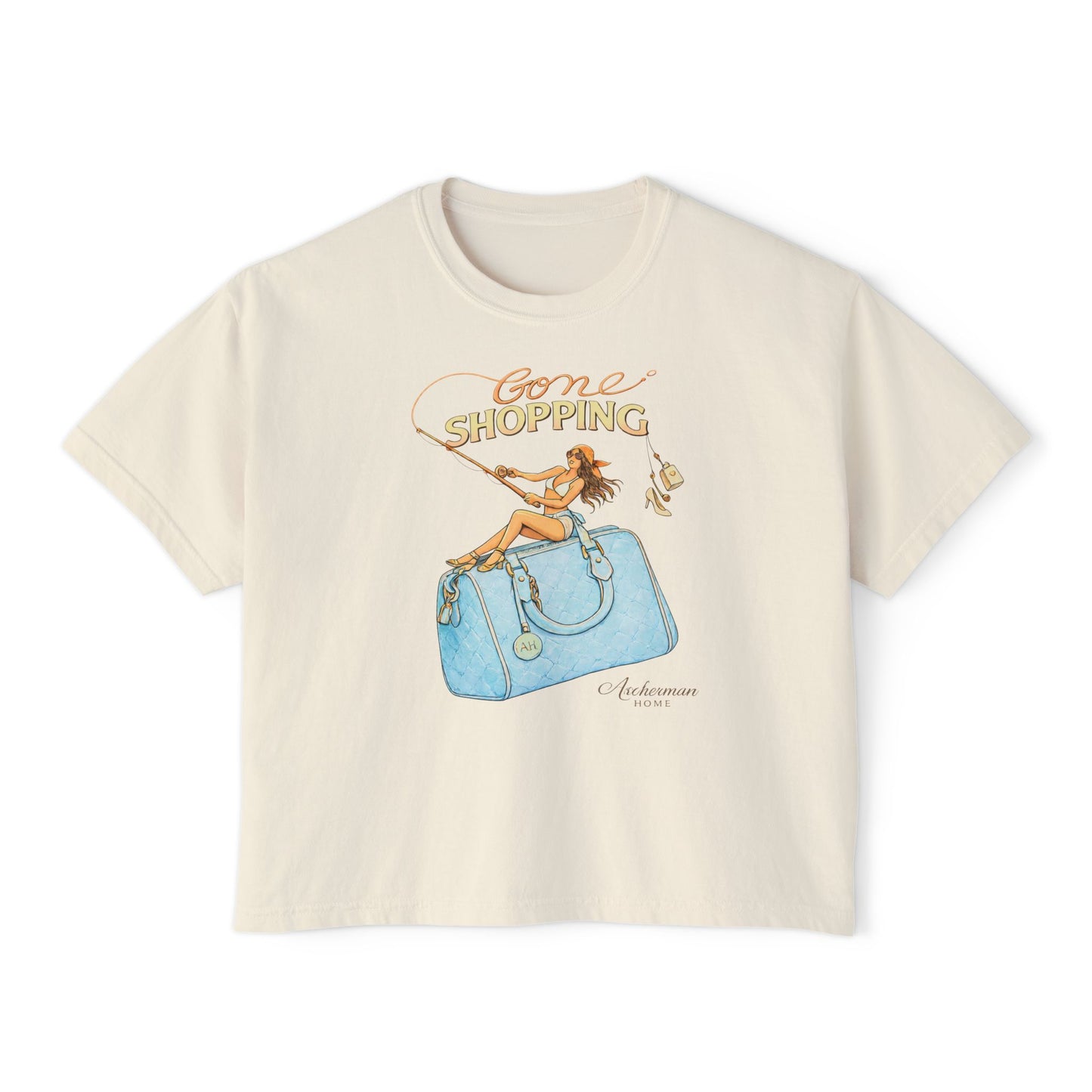 'Gone Shopping' Boxy Graphic Tee