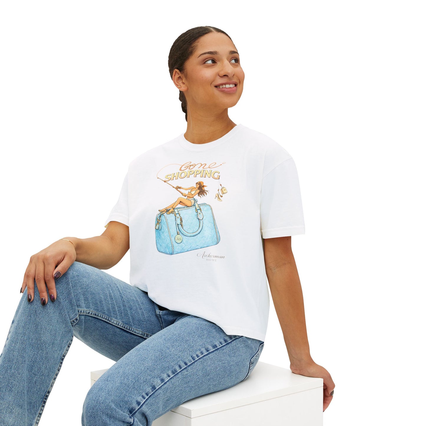 'Gone Shopping' Boxy Graphic Tee