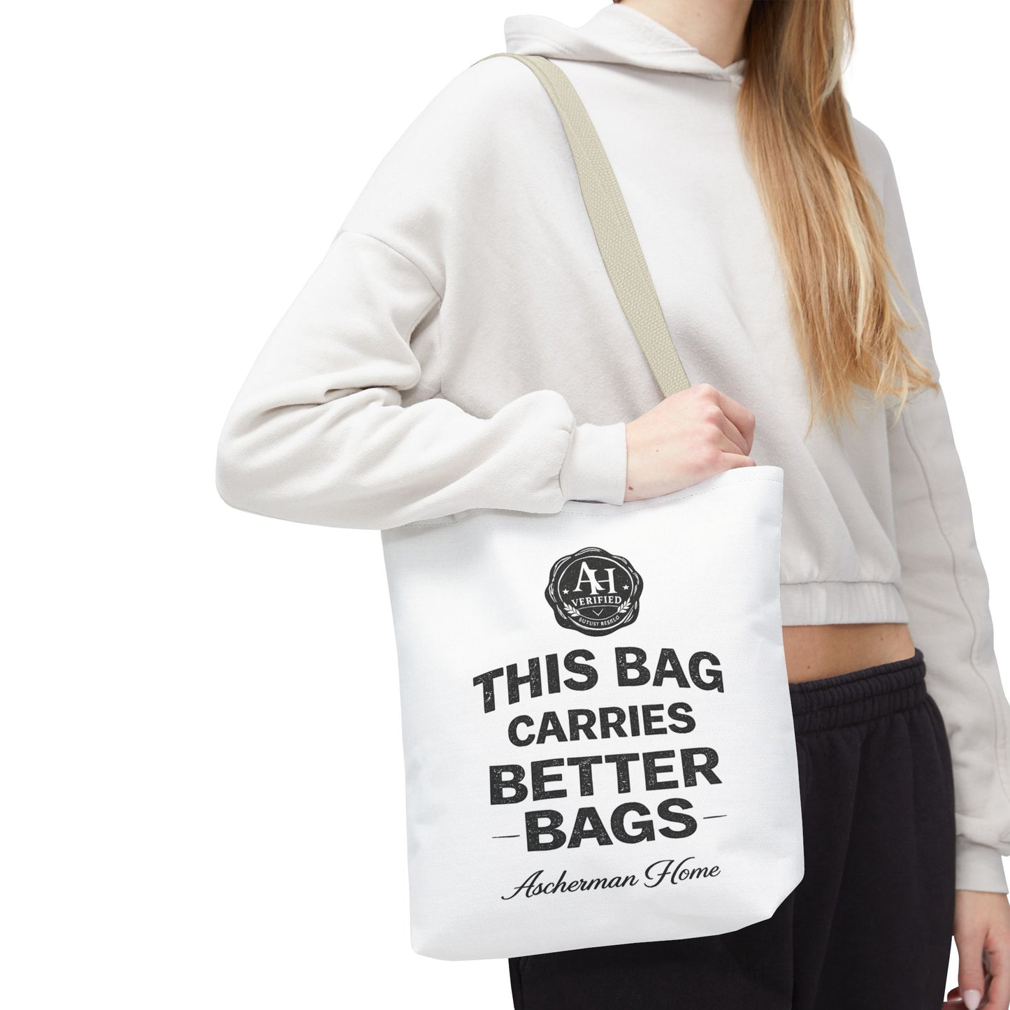 Stylish Poly-Canvas Tote Shopper