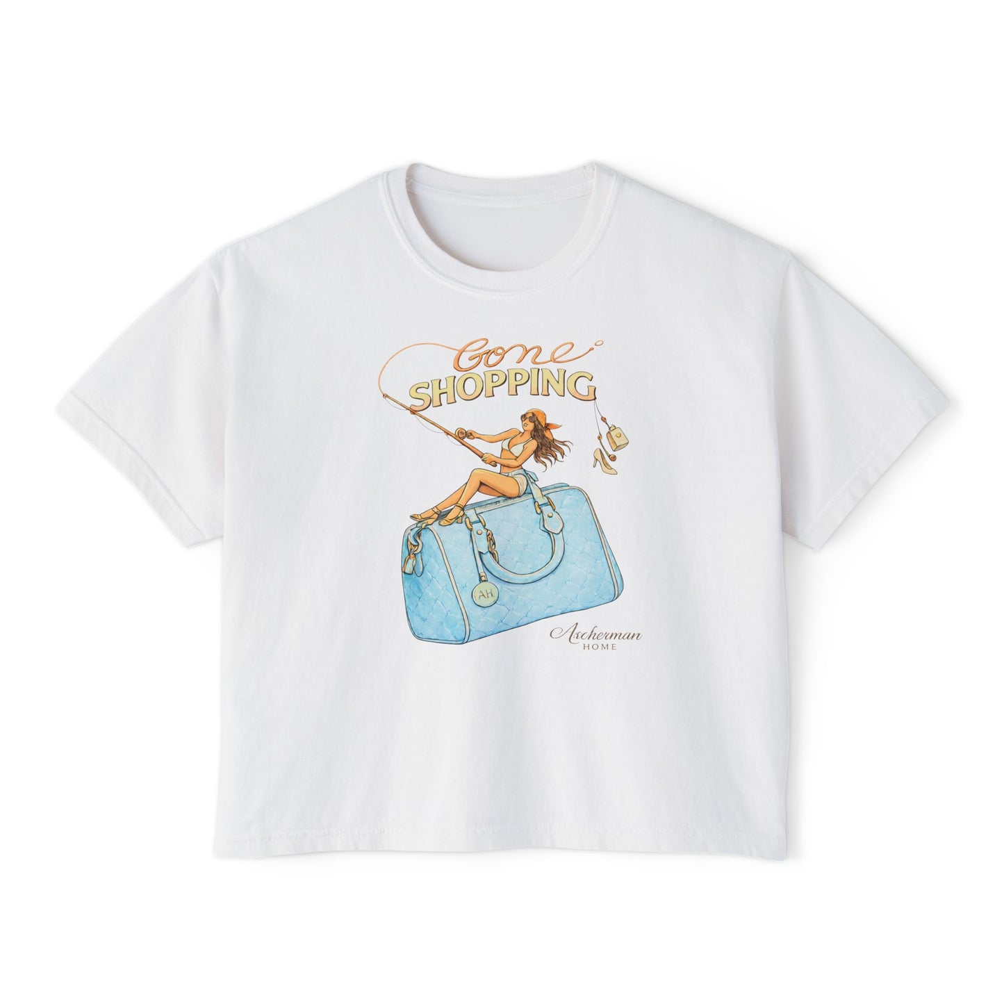 'Gone Shopping' Boxy Graphic Tee