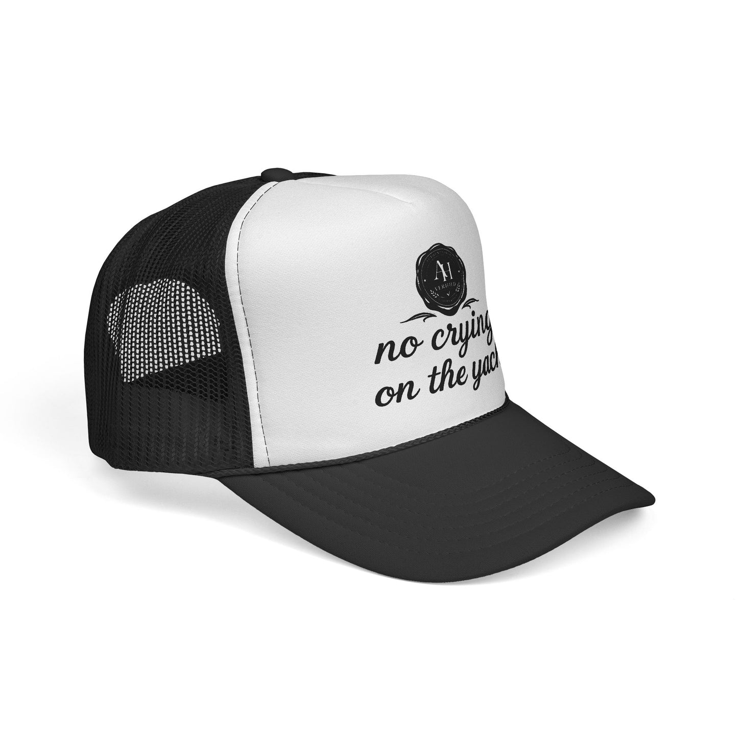 “No Crying on the Yacht” Trucker Hat