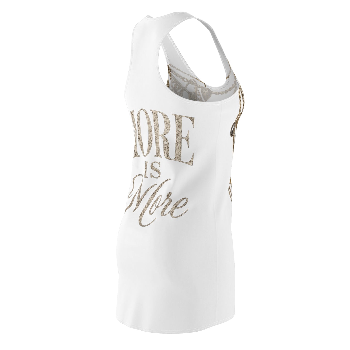 'More Is More' Gold Charm Necklace Cover-Up Dress