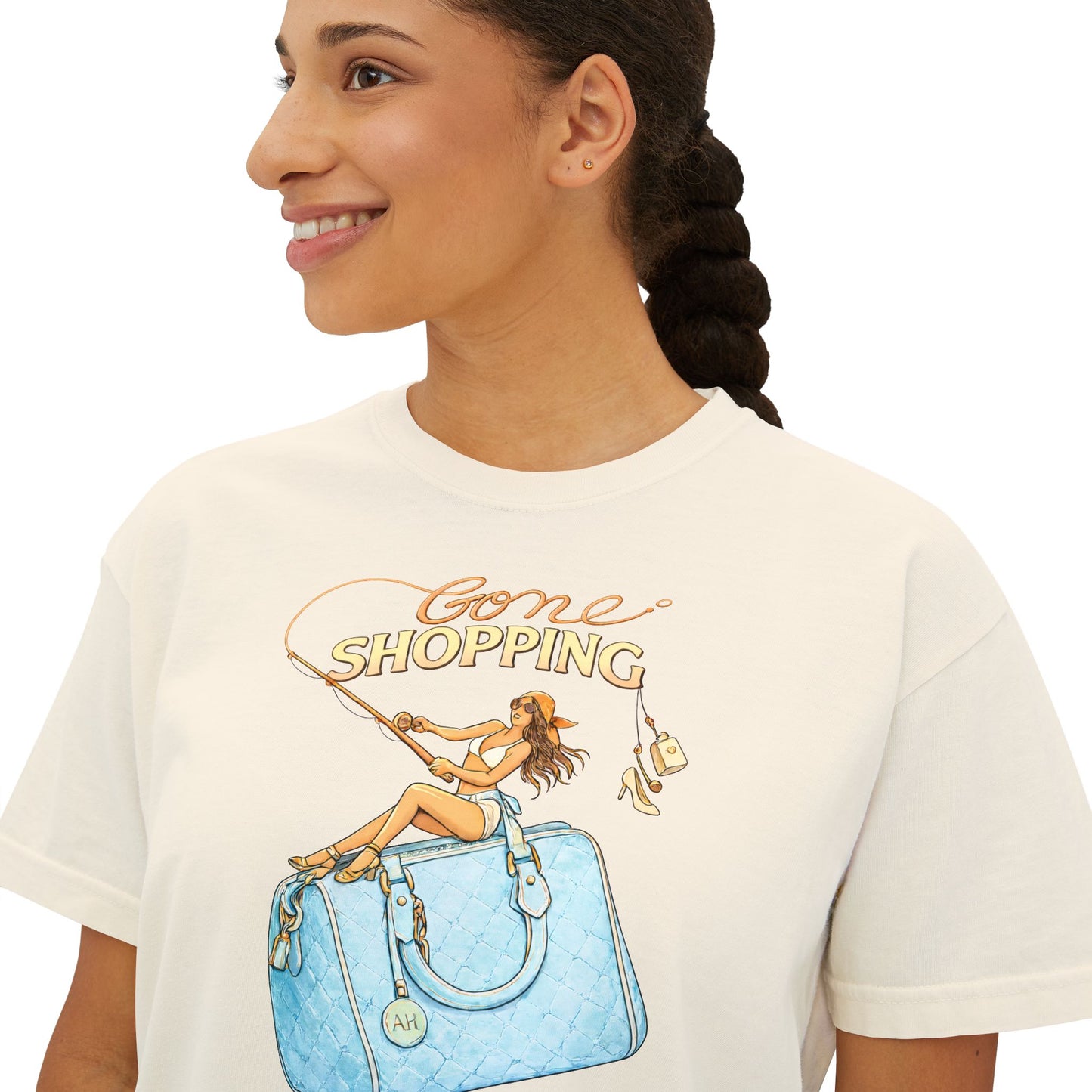 'Gone Shopping' Boxy Graphic Tee