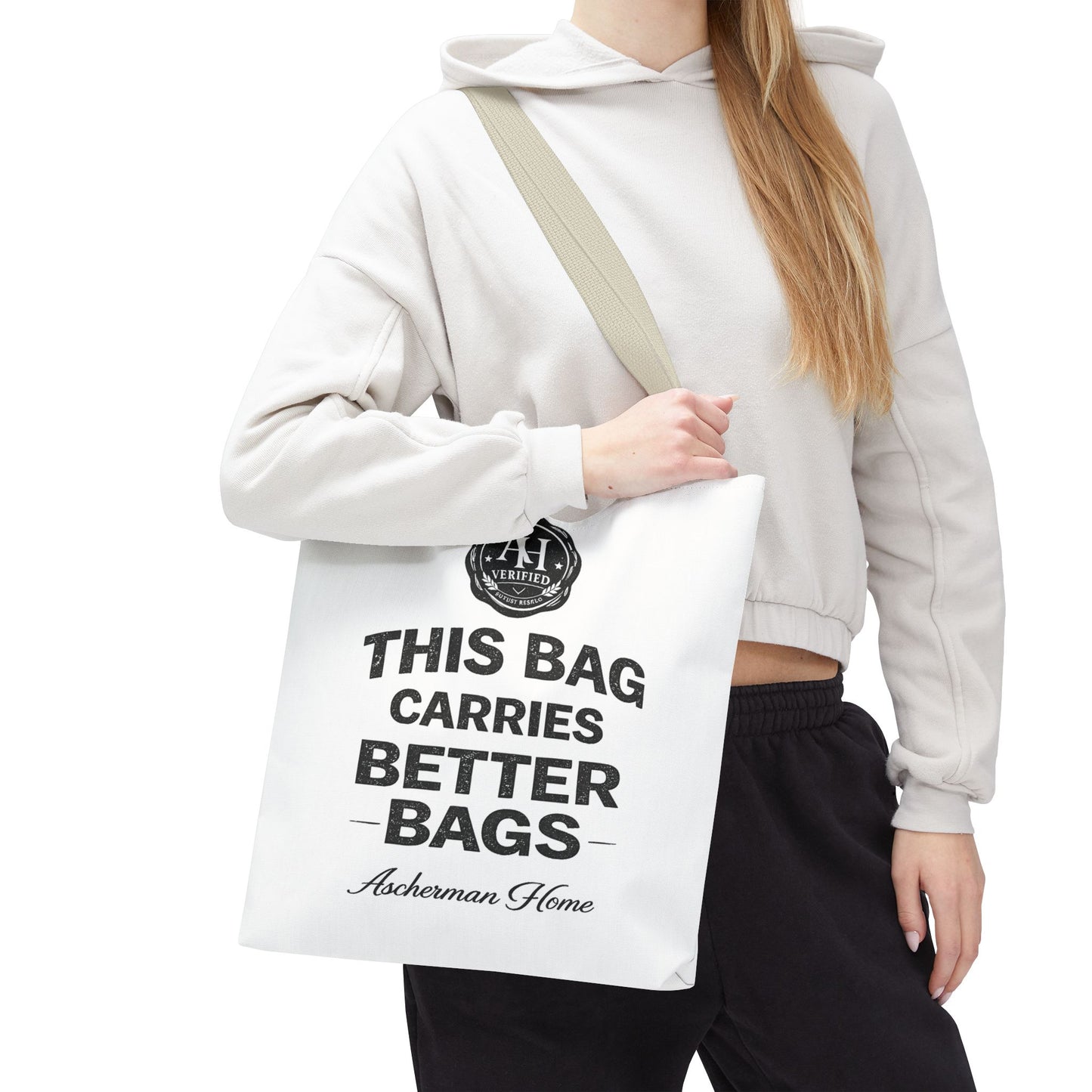 Stylish Poly-Canvas Tote Shopper