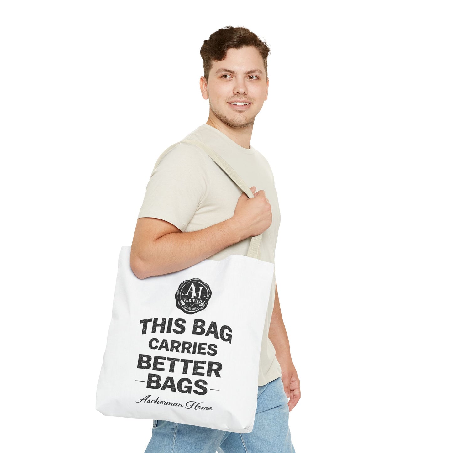 Stylish Poly-Canvas Tote Shopper