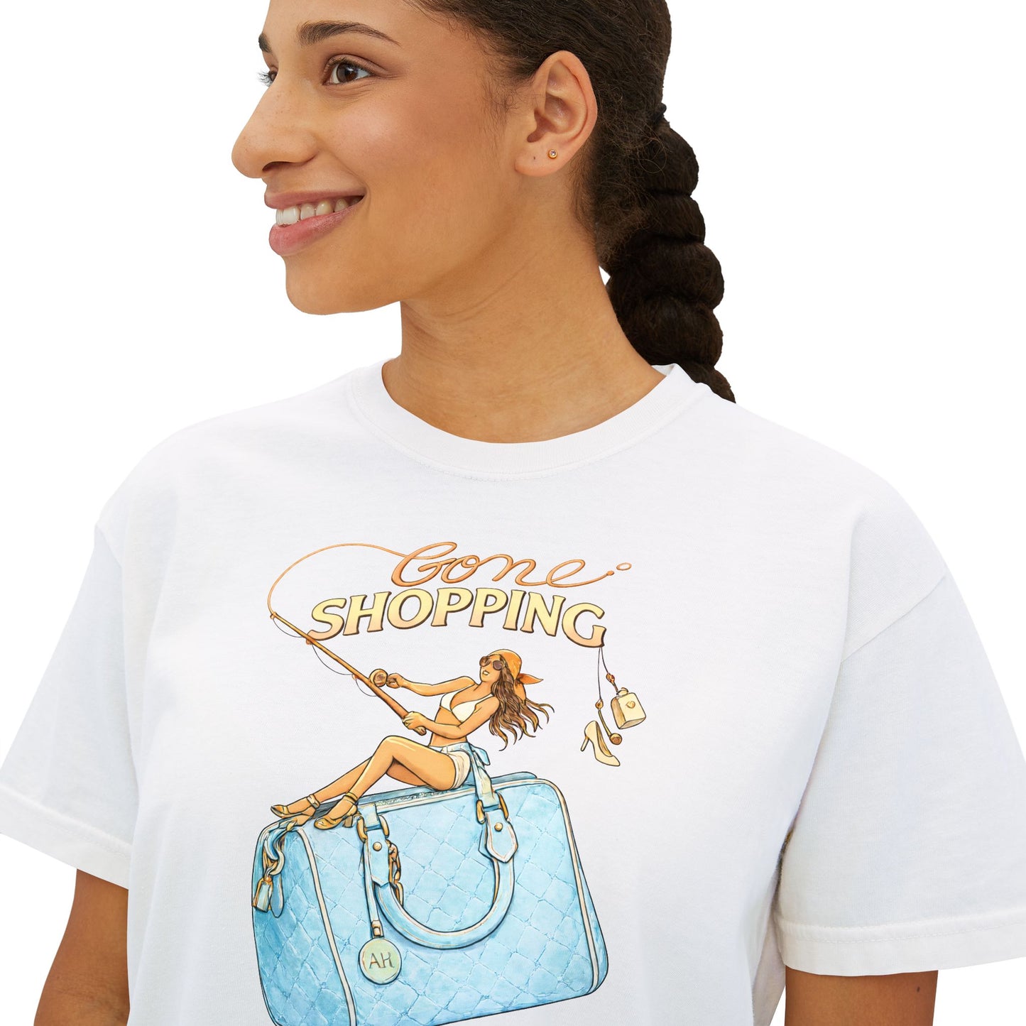 'Gone Shopping' Boxy Graphic Tee