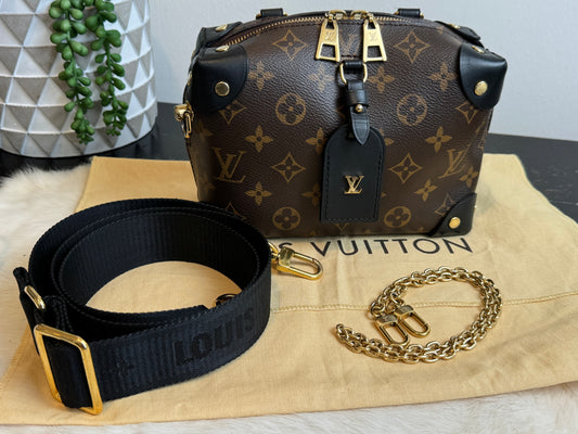 Louis Vuitton Monogram Petite Malle Souple Black