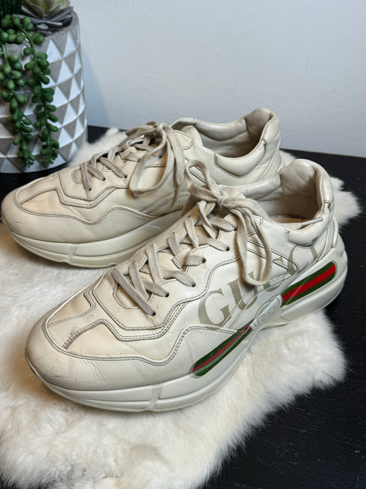 GUCCI Rhyton Ivory Sneakers Men's 8EU (Women's 41EU)