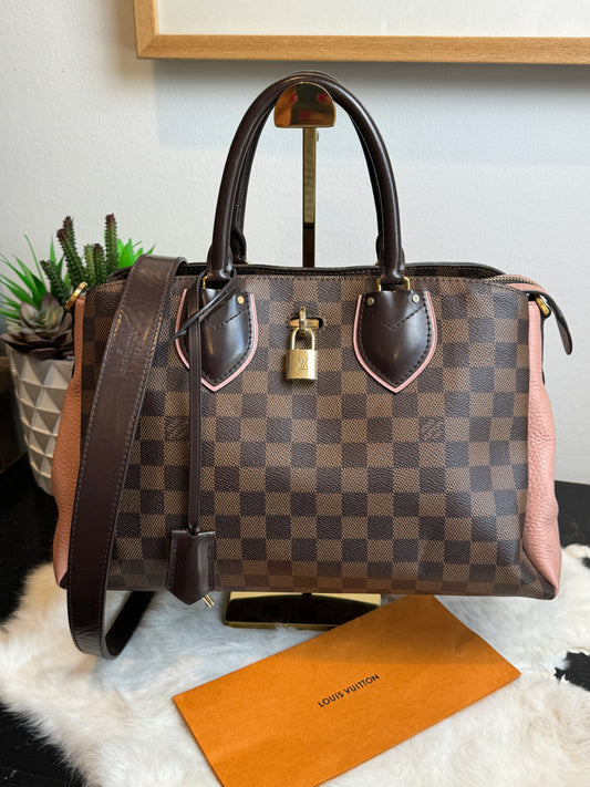 Louis Vuitton Cuir Taurillon Damier Ebene Normandy Magnolia