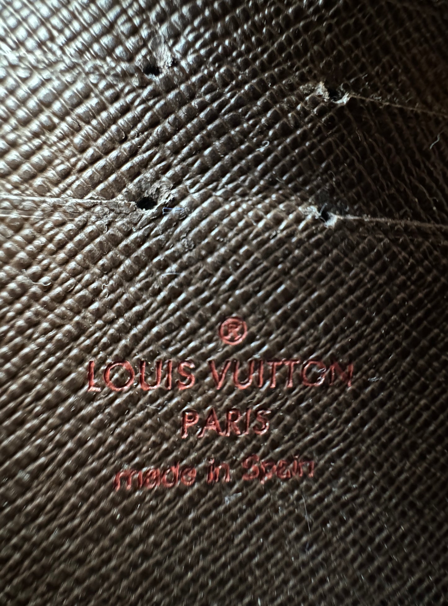 Louis Vuitton Damier Ebene Porte-Tresor International Wallet Sistina Buckle