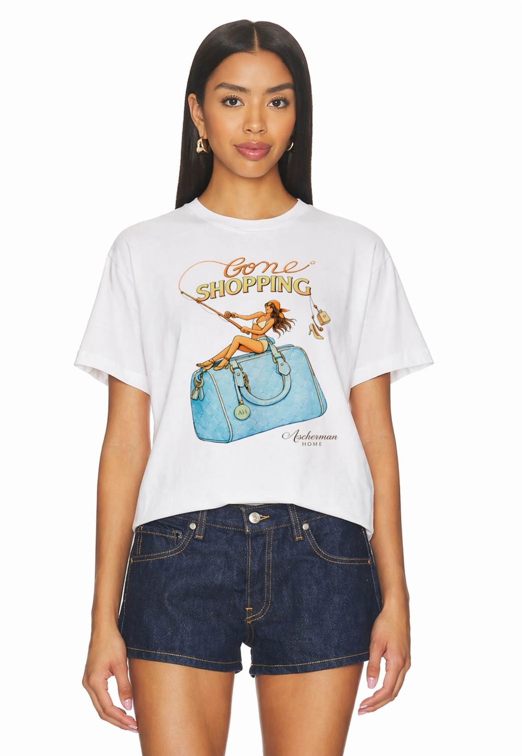 'Gone Shopping' Boxy Graphic Tee