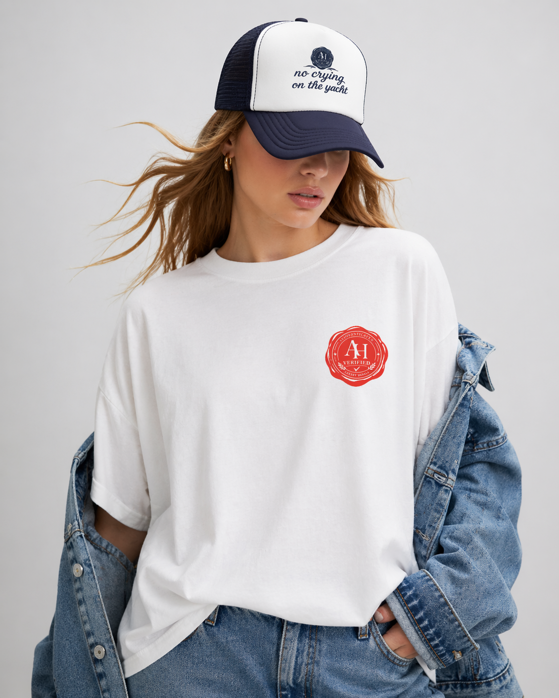 “No Crying on the Yacht” Trucker Hat