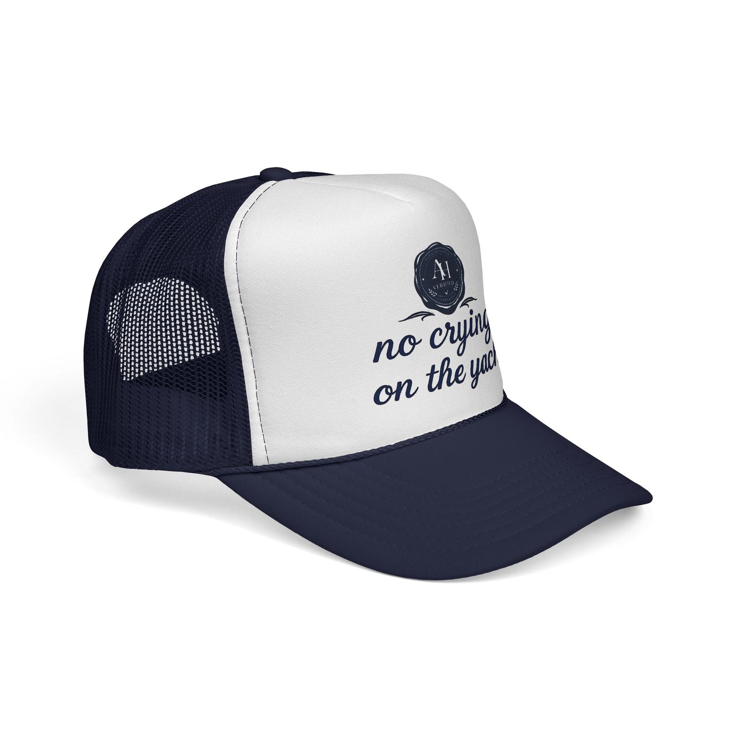 “No Crying on the Yacht” Trucker Hat