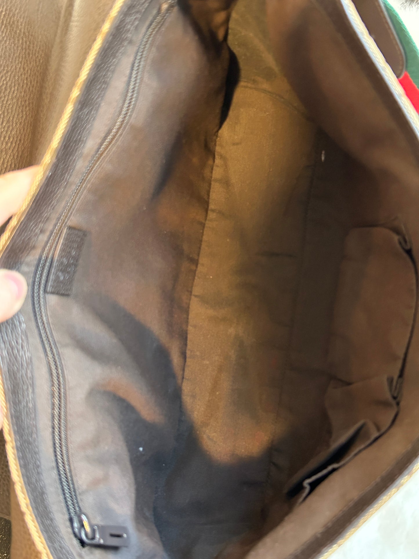 GUCCI Canvas Large Messenger Bag