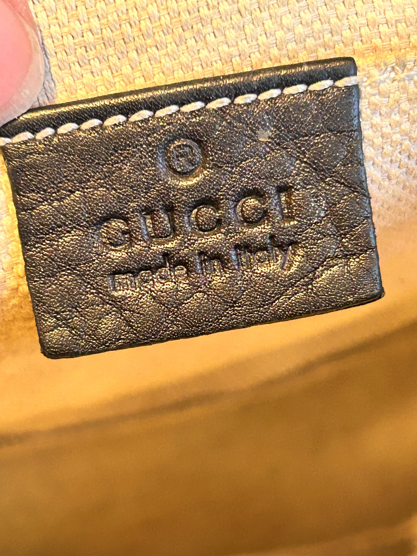 GUCCI Soho Disco Black Pebbled Camera Bag